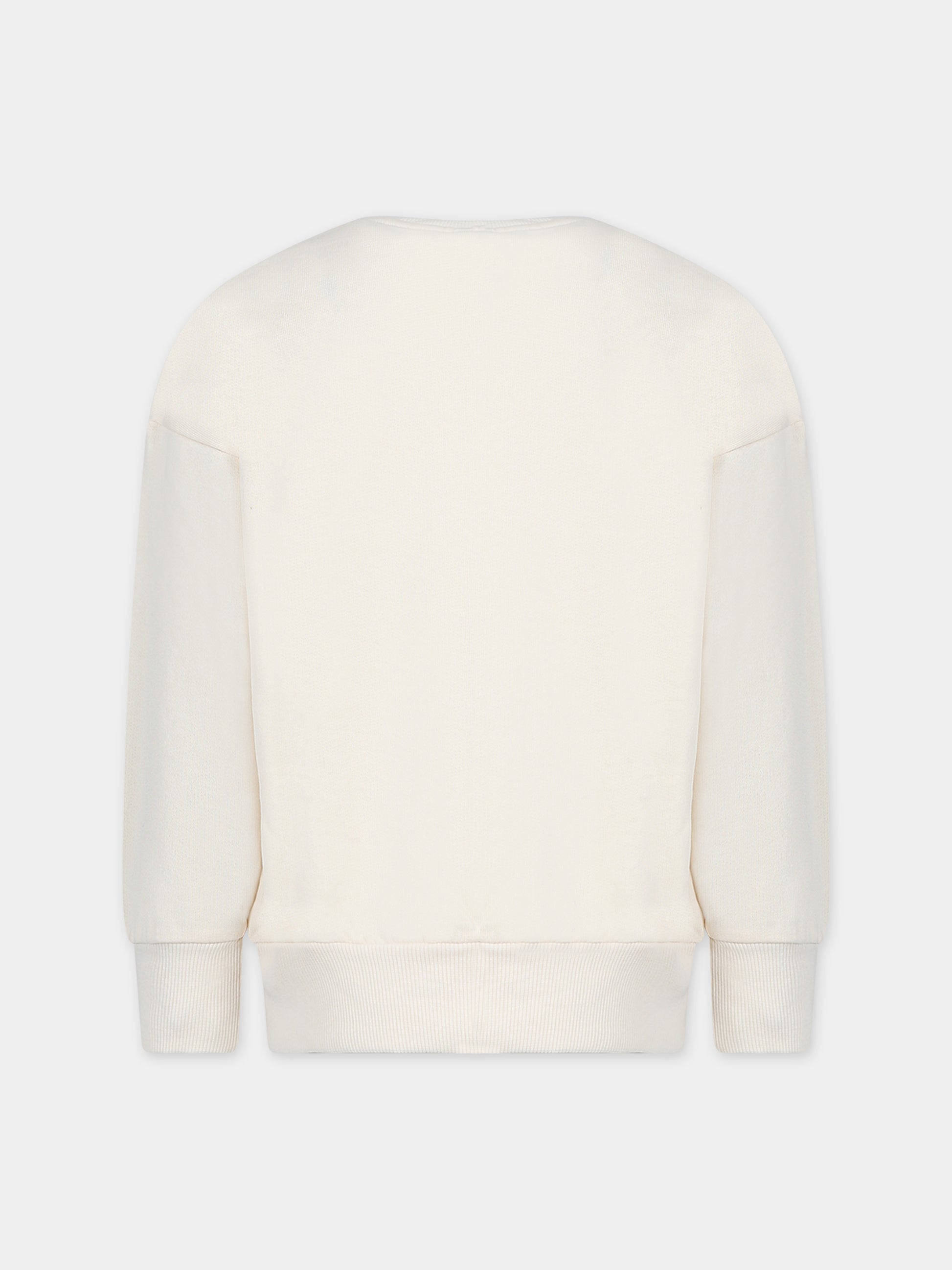 Felpa avorio per bambini con aragosta e logo,Mini Rodini,2372014610