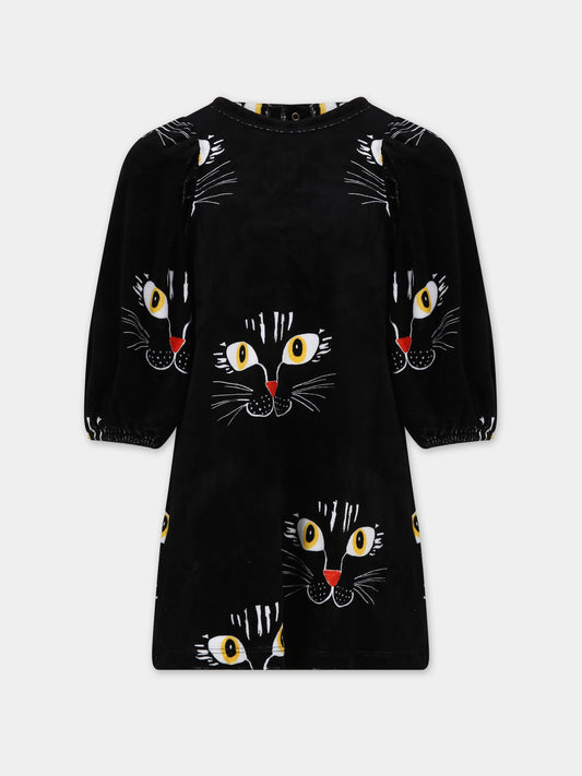 Vestito nero per bambina,Mini Rodini,2375012199