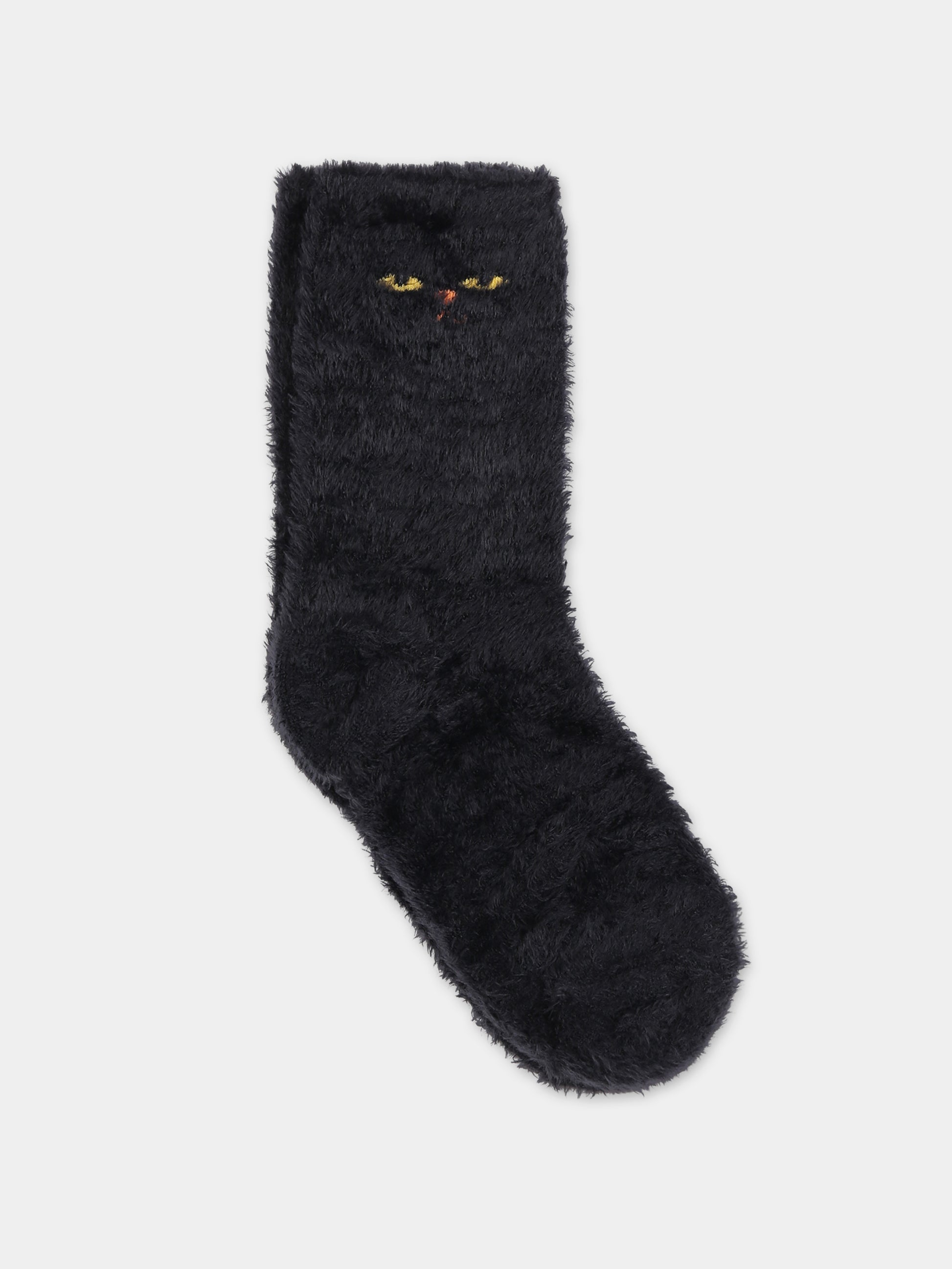Calzini neri per bambini con occhi di gatto,Mini Rodini,2376011299