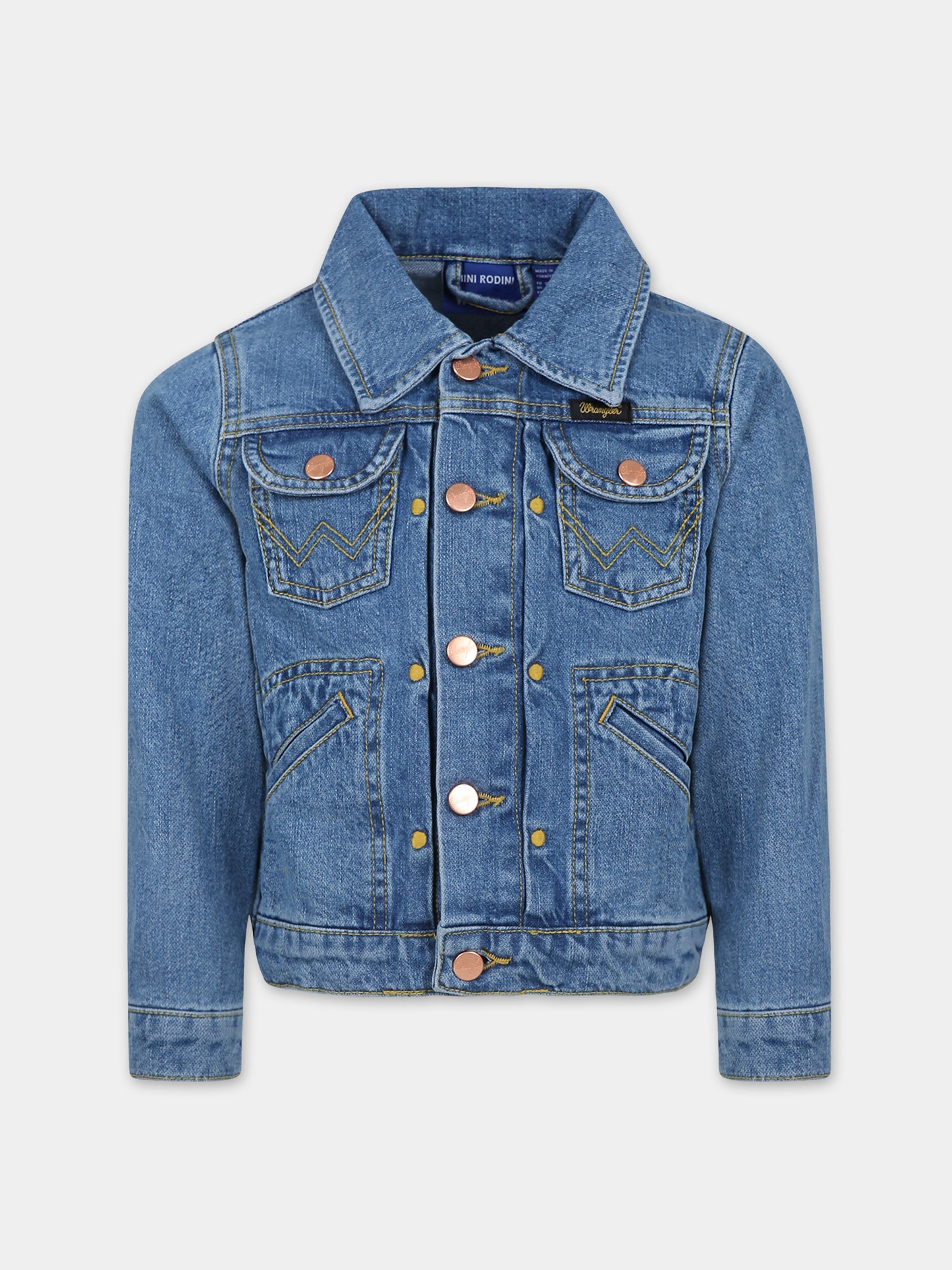 Giubbotto blu per bambini con colomba della pace,Mini Rodini,2381010460