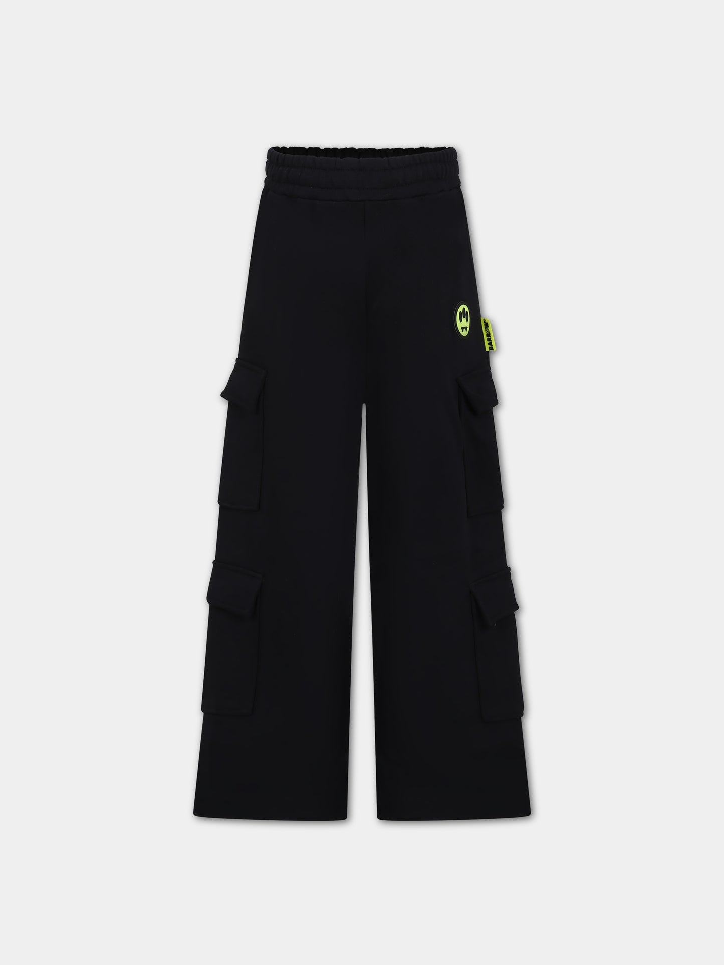 Pantaloni neri per bambini con smile,Barrow,F3BKJUFP031 110