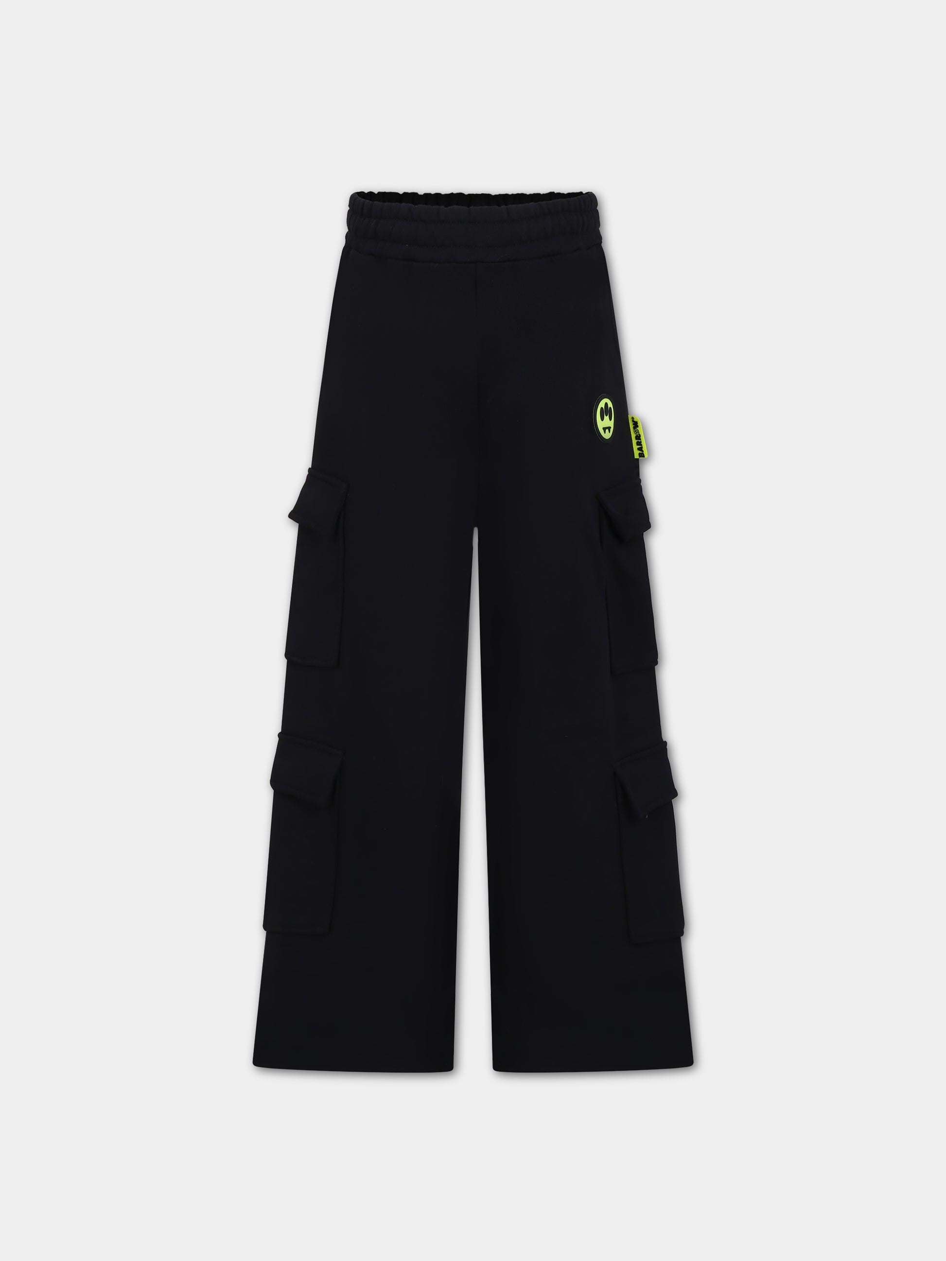 Pantaloni neri per bambini con smile,Barrow,F3BKJUFP031 110