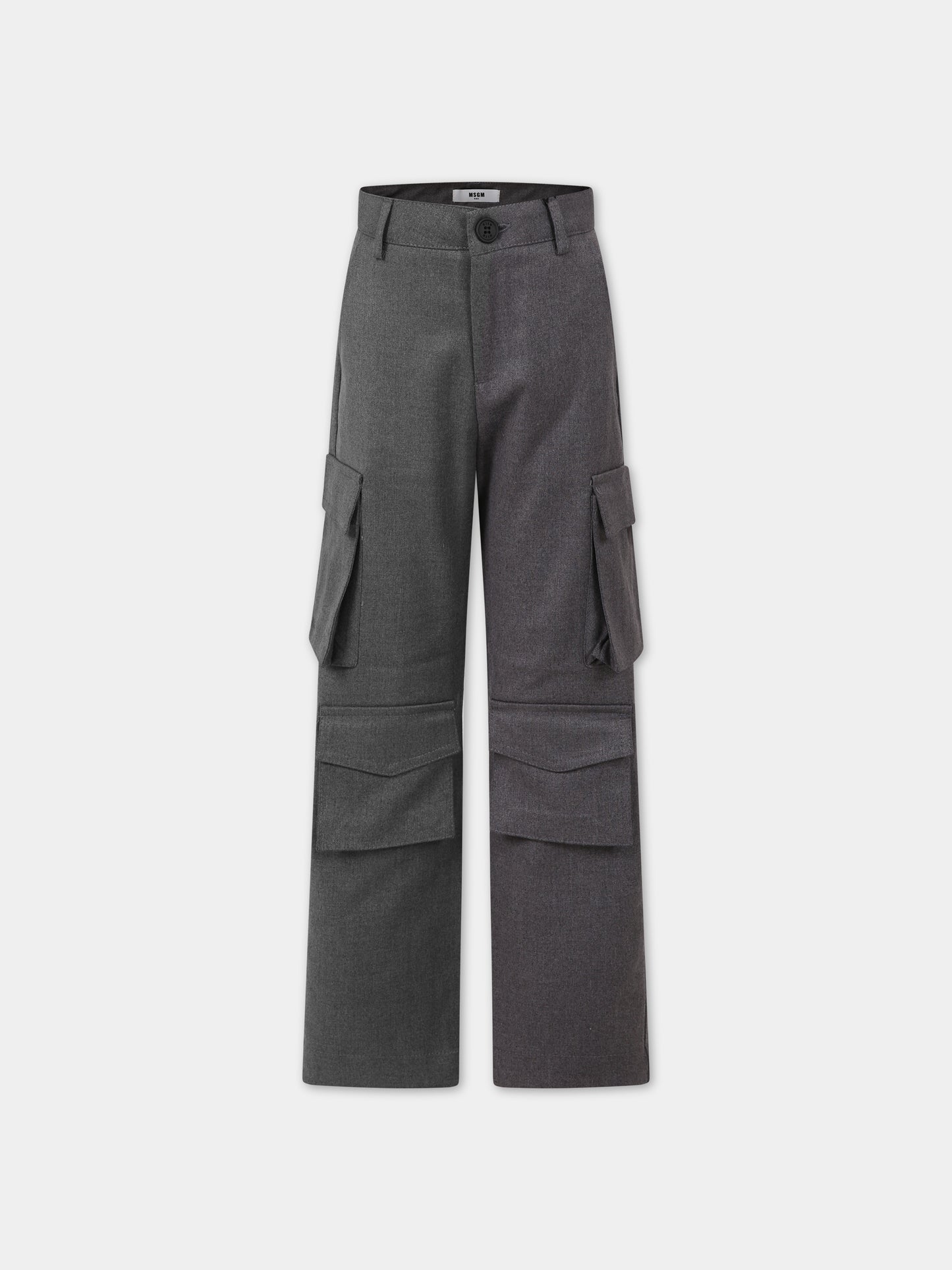 Pantaloni grigi per bambino,Msgm Kids,F3MSJBPA156 100