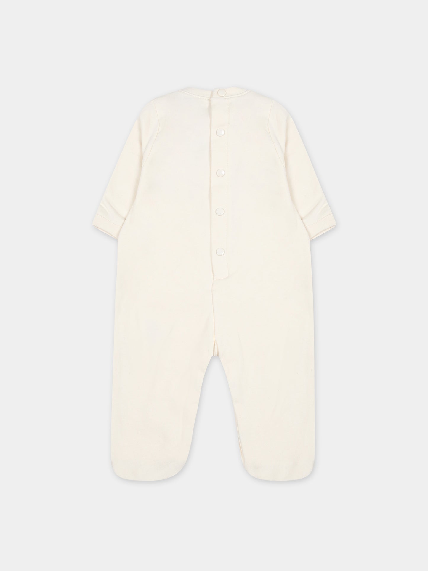 Set avorio per neonati con logo,Msgm Kids,F3MSUBRS035 013