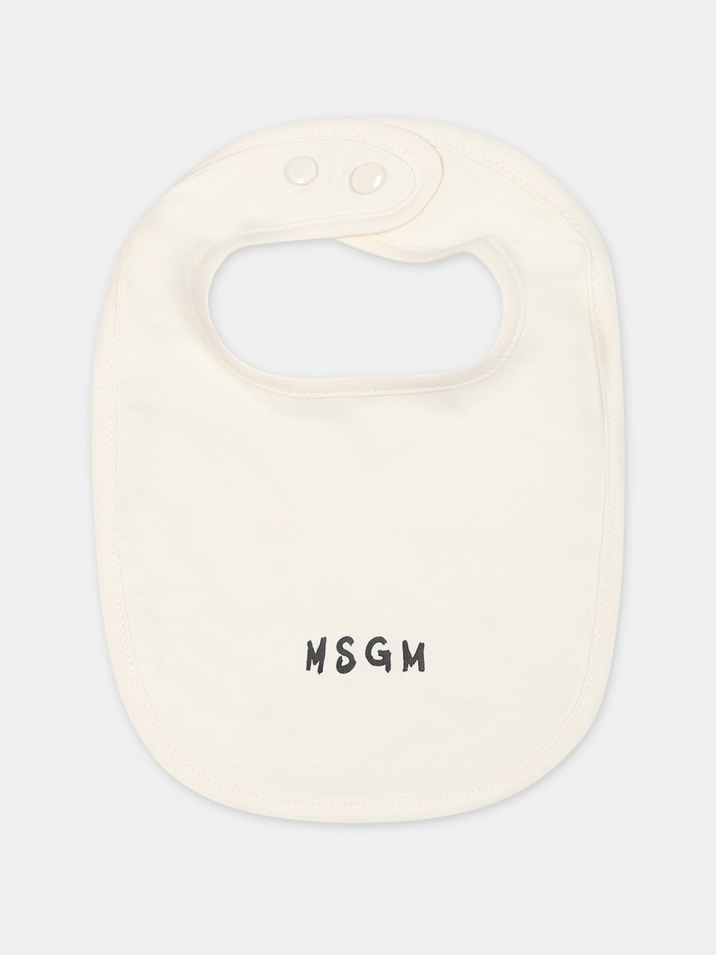 Set avorio per neonati con logo,Msgm Kids,F3MSUBRS035 013