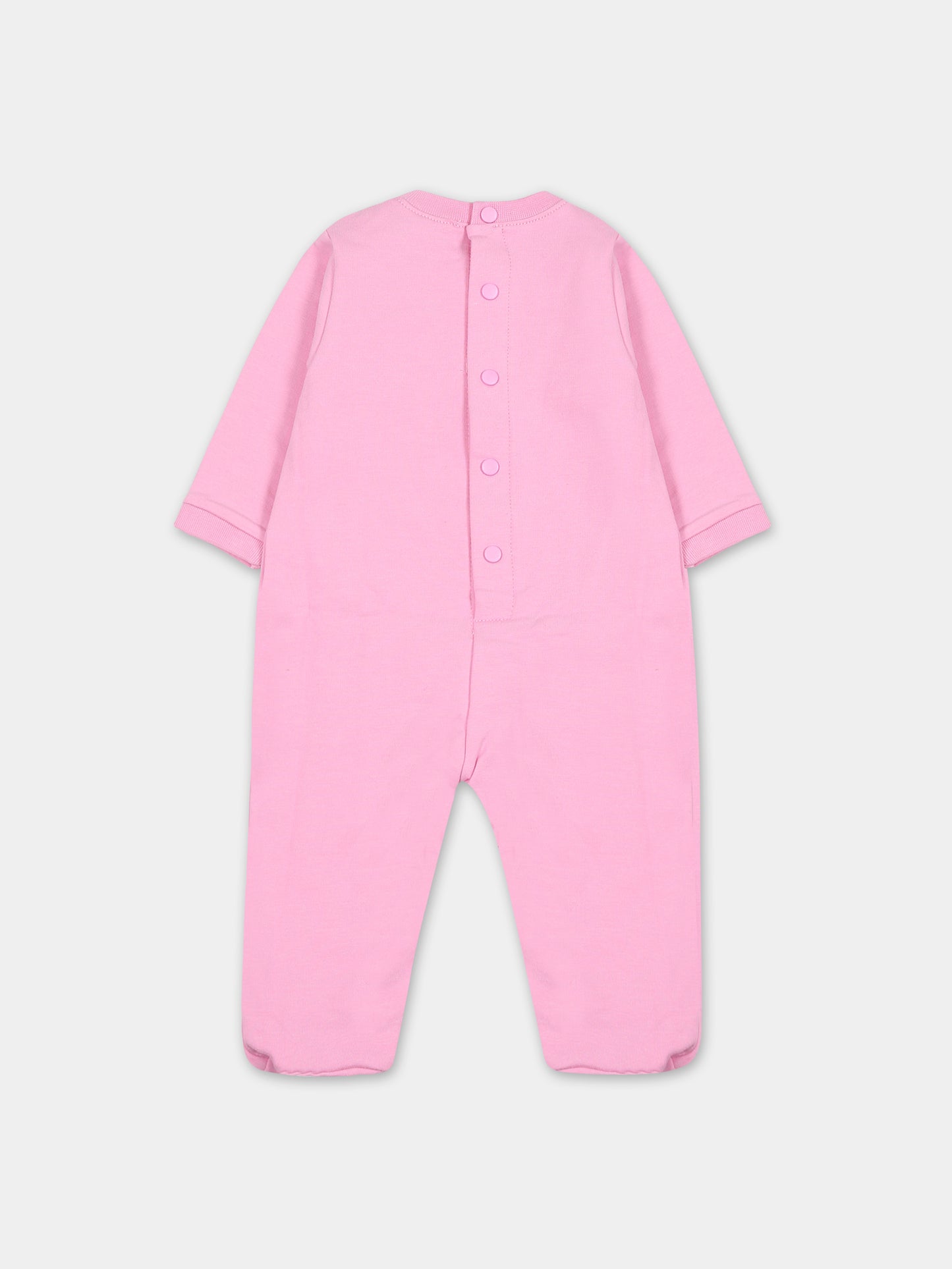 Set rosa per neonata con logo,Msgm Kids,F3MSUBRS035 042