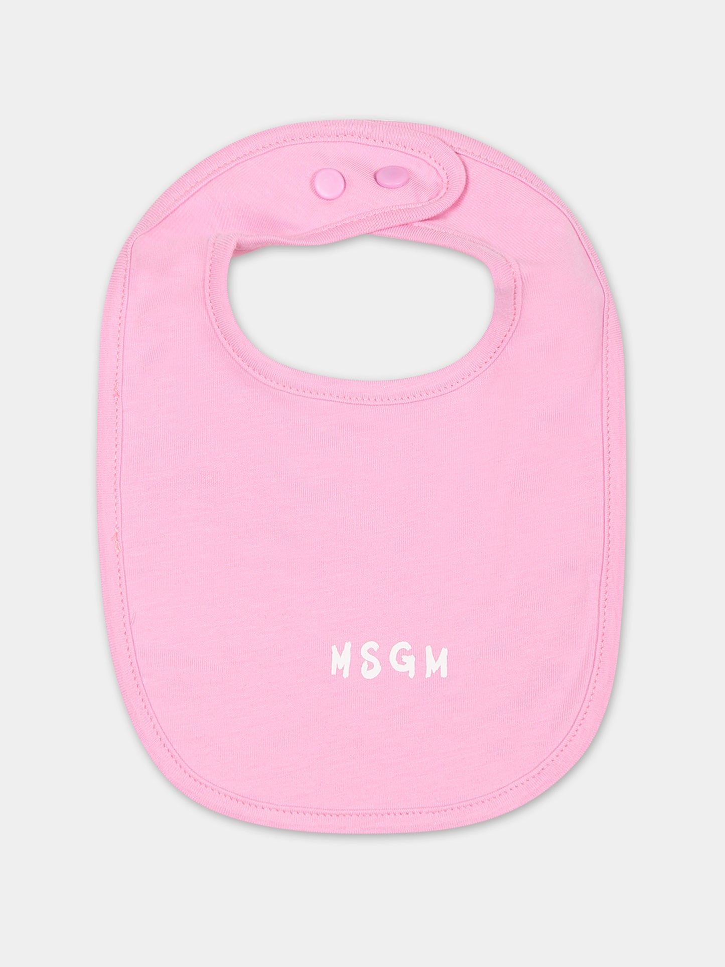 Set rosa per neonata con logo,Msgm Kids,F3MSUBRS035 042
