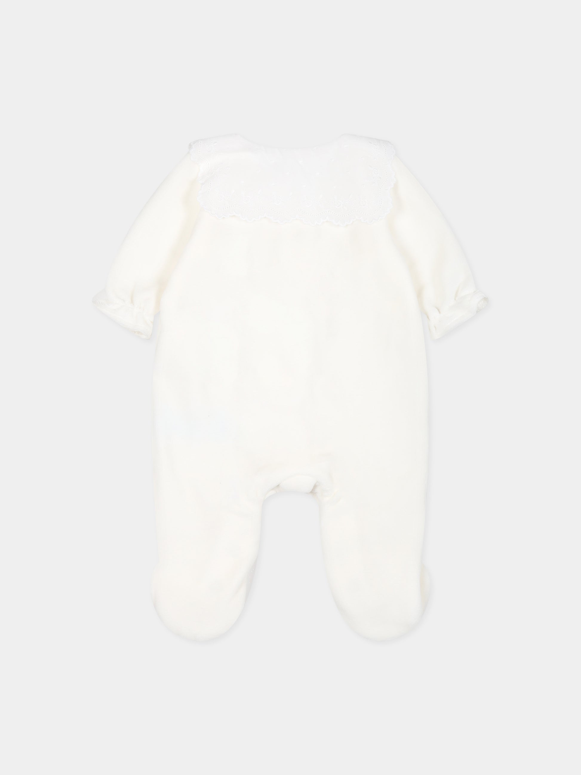 Tutina avorio per neonati con ricami,Tartine Et Chocolat,TX54000-13