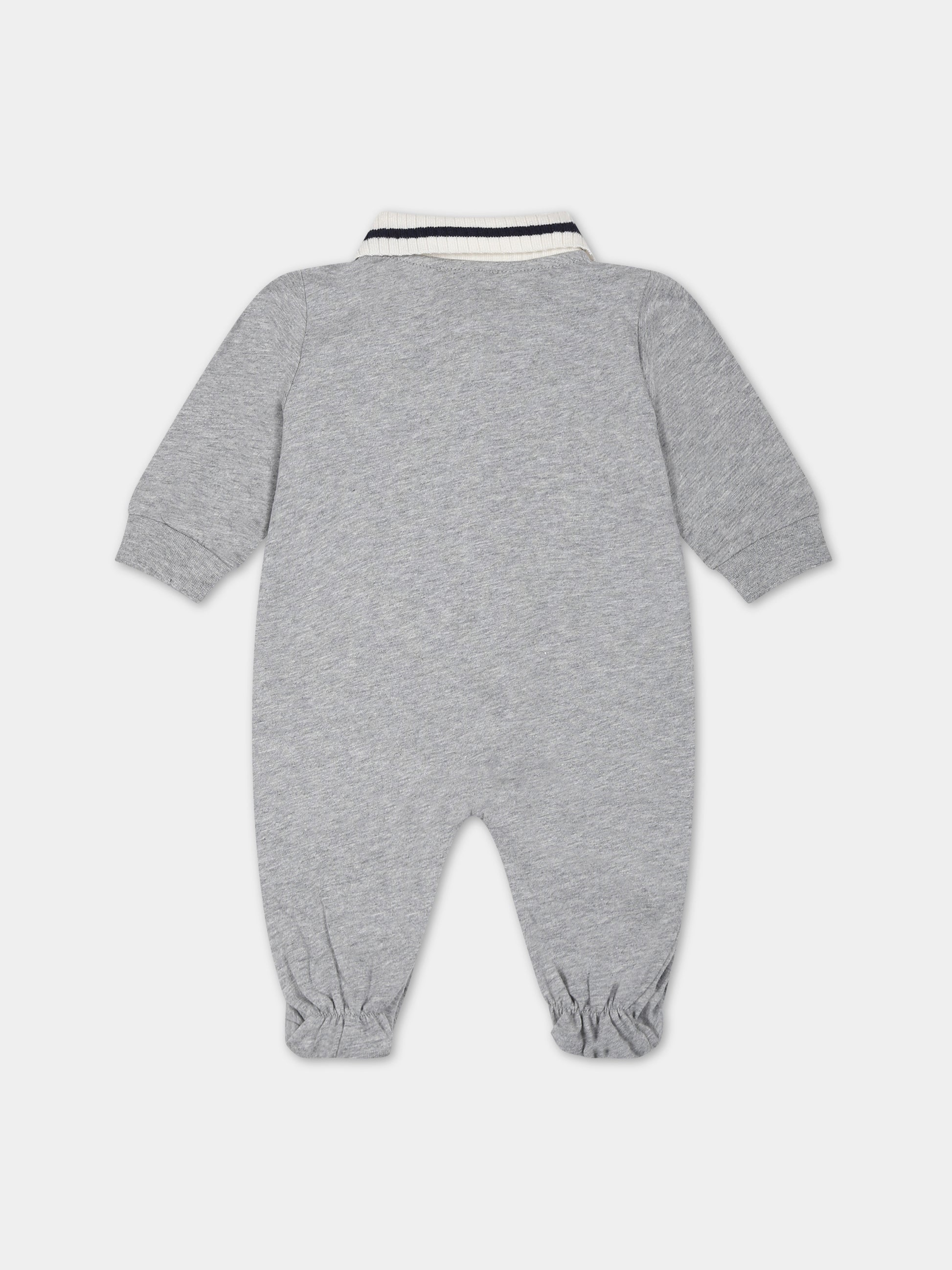 Set grigio per neonato con logo,Fay Kids,FTB510 Z0762 805BL