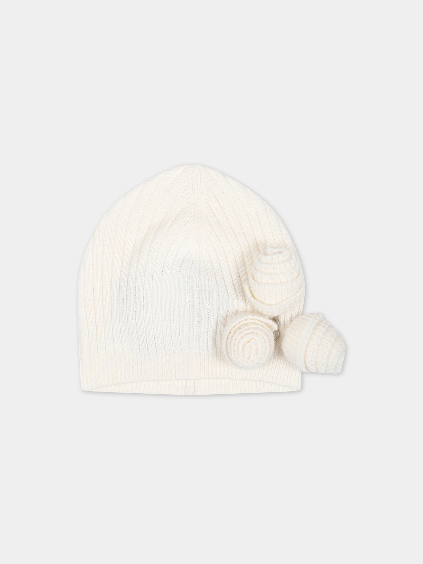 Cappello avorio per bambina,Blumarine Baby,IF3180 10602