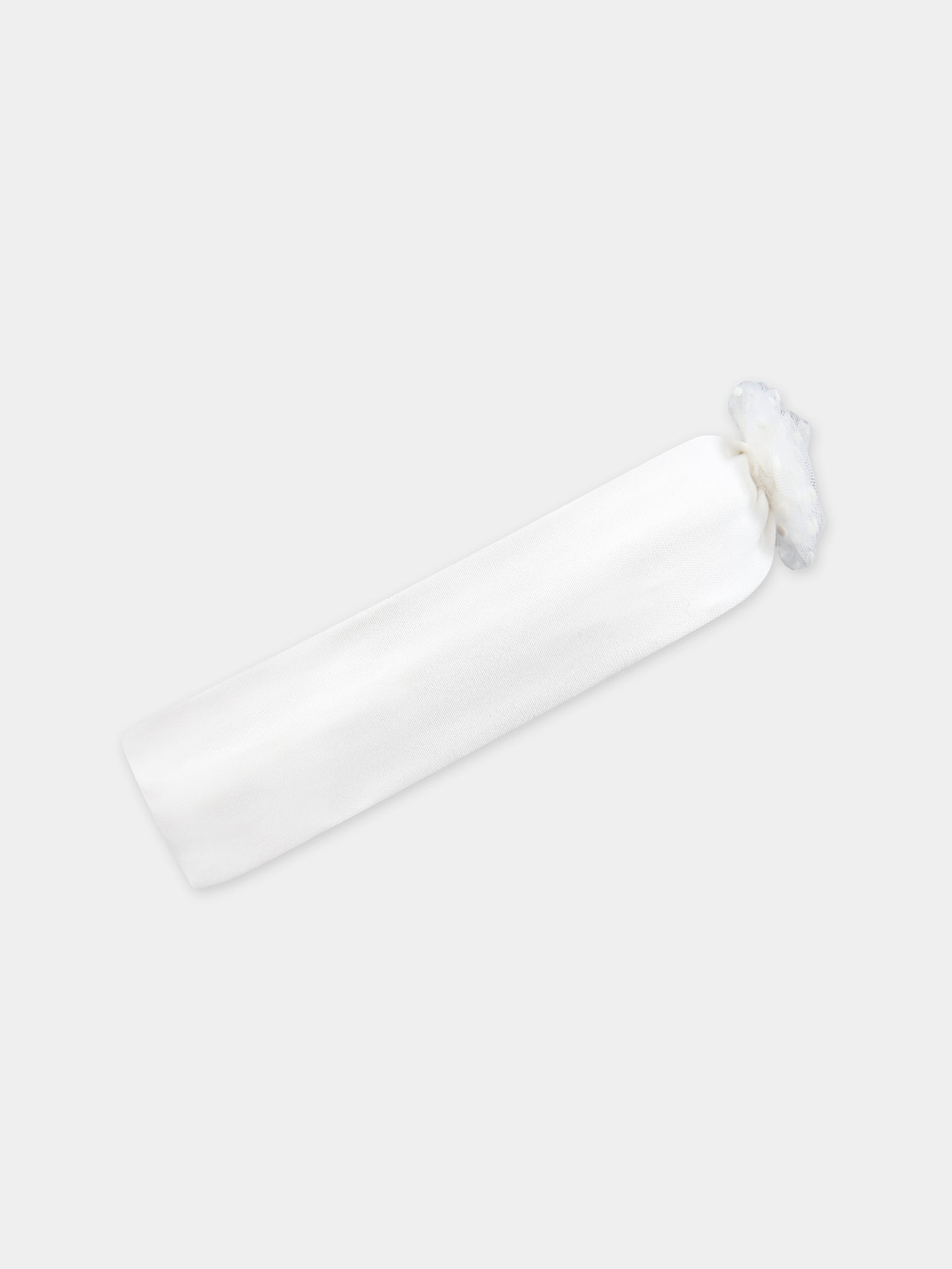 Fascia bianca per neonata con logo,Blumarine Baby,IF3175 10602