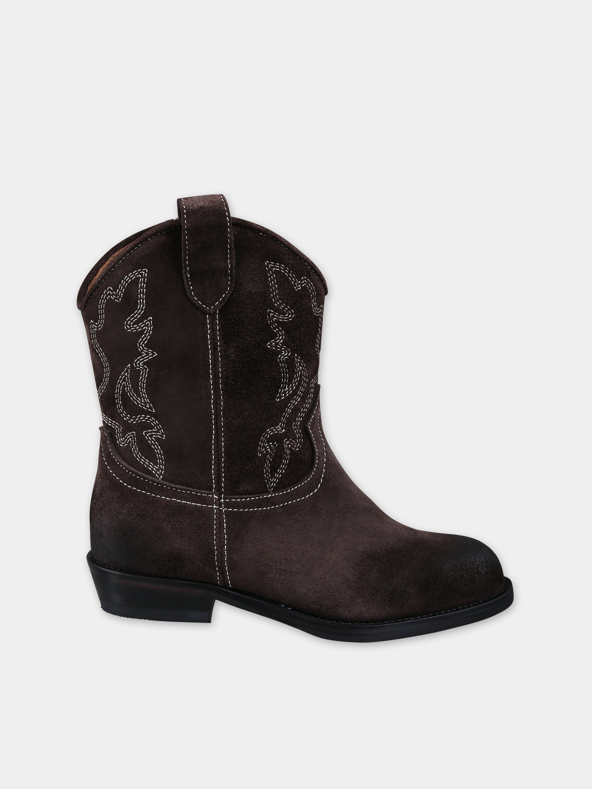 Stivaletti marroni per bambina,Gallucci Kids,J30109EM632504