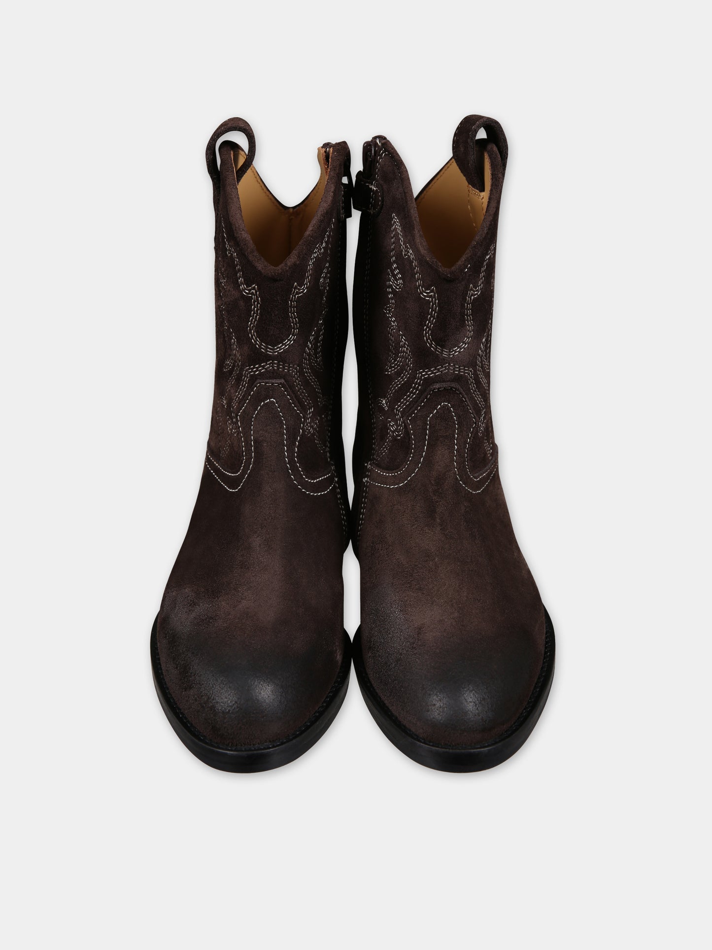 Stivaletti marroni per bambina,Gallucci Kids,J30109EM632504