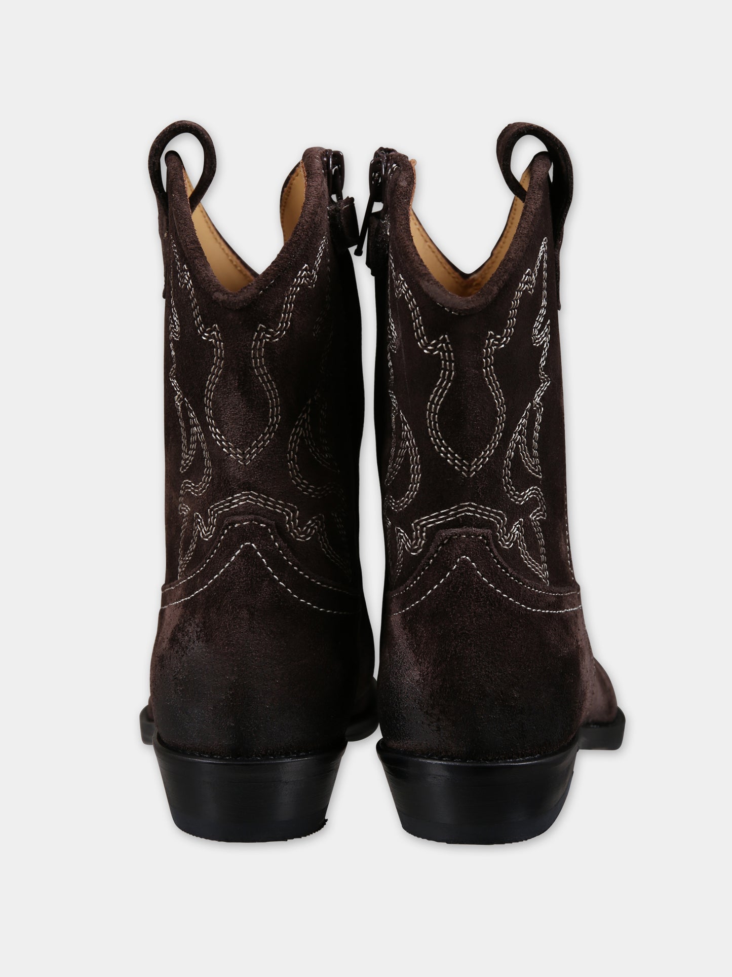 Stivaletti marroni per bambina,Gallucci Kids,J30109EM632504