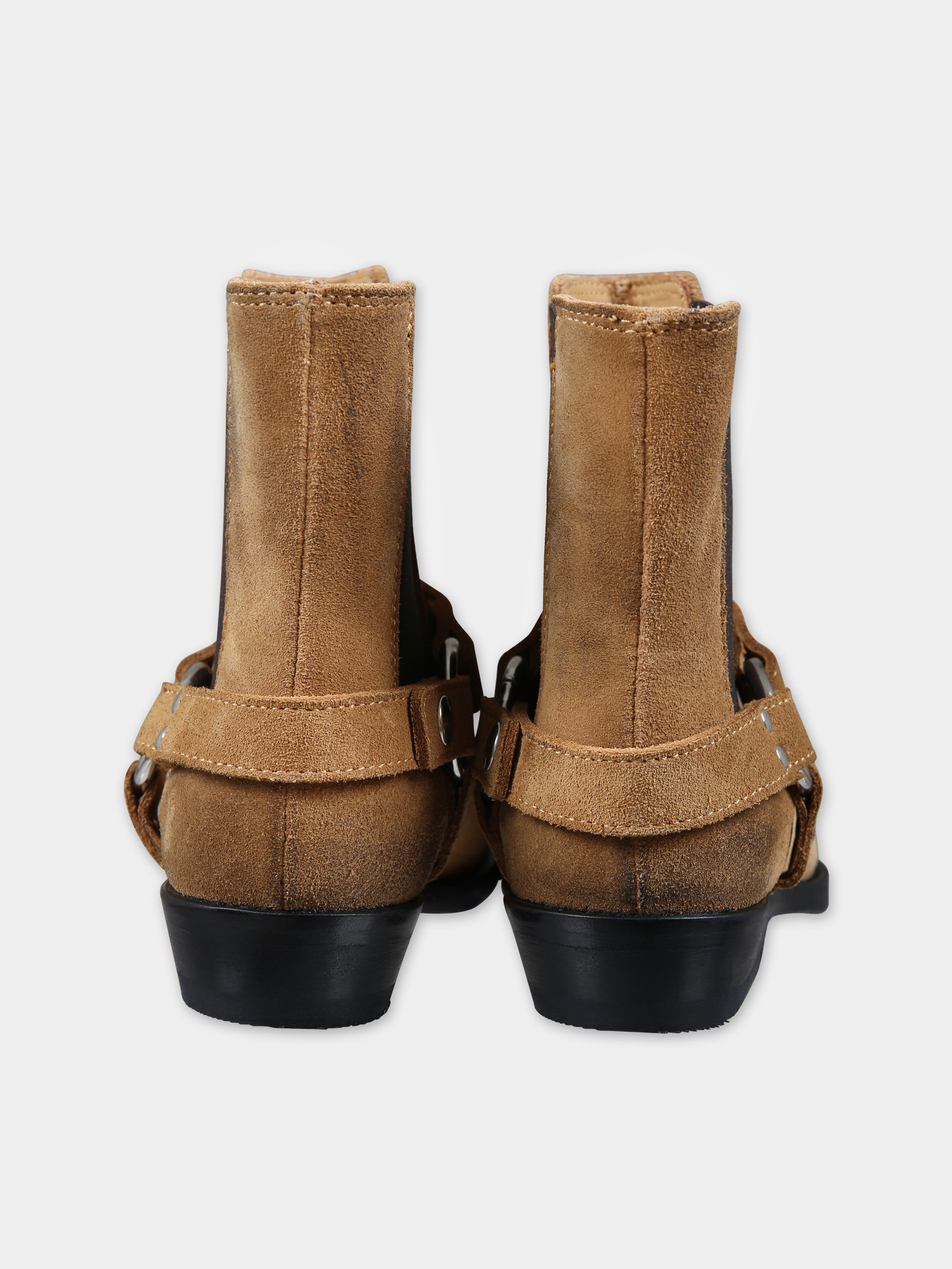 Stivaletti marroni per bambini,Gallucci Kids,J30233EM632503B