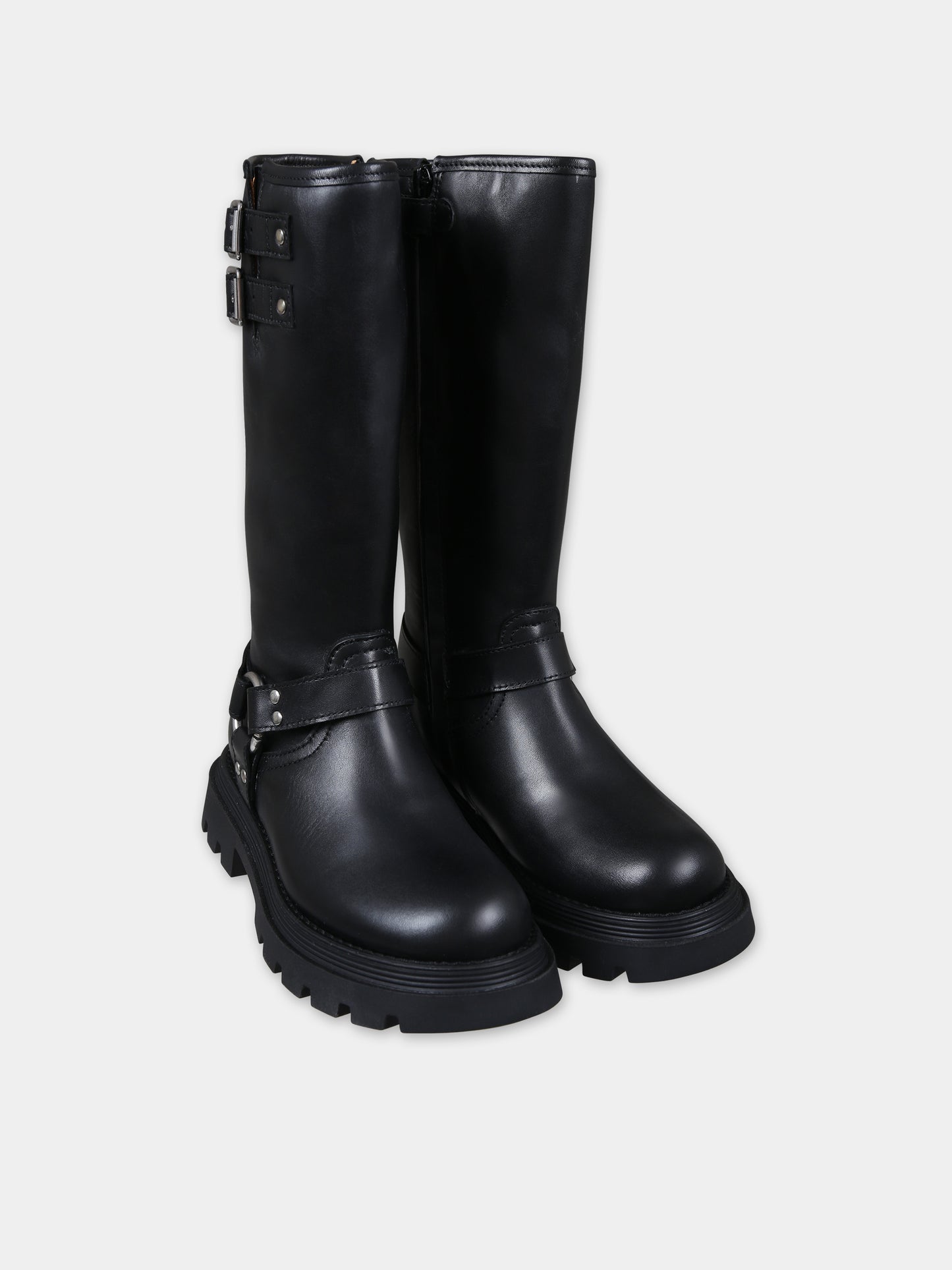 Stivali neri per bambina,Gallucci Kids,J40042AM090999