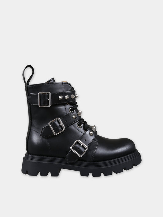 Anfibi neri per bambina,Gallucci Kids,J30234AM090999