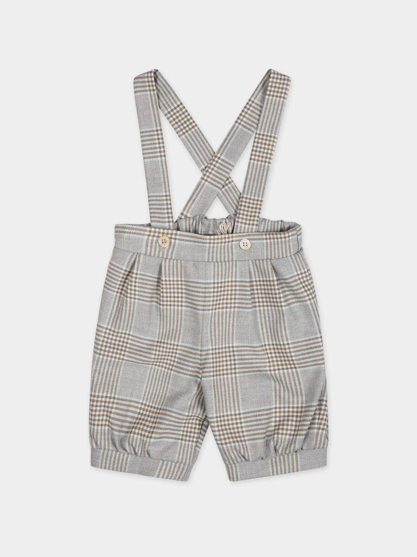 Salopette grigia per neonato,La Stupenderia,CCBR51Z19