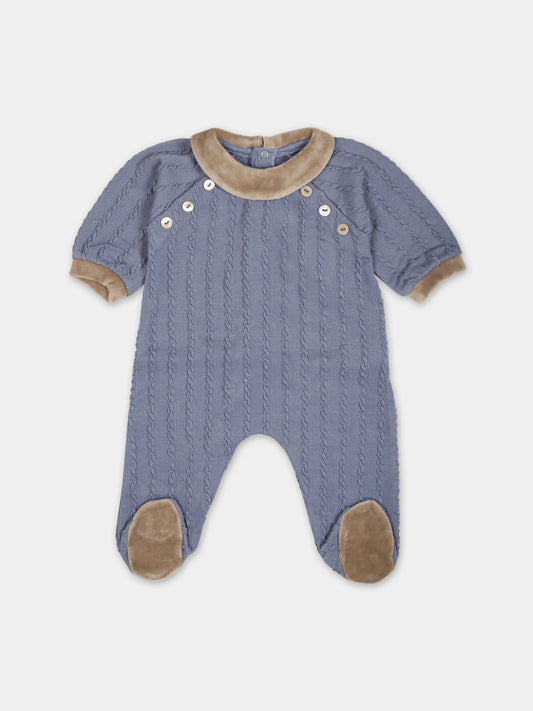 Tutina azzurra per neonato,La Stupenderia,TBTT61M16