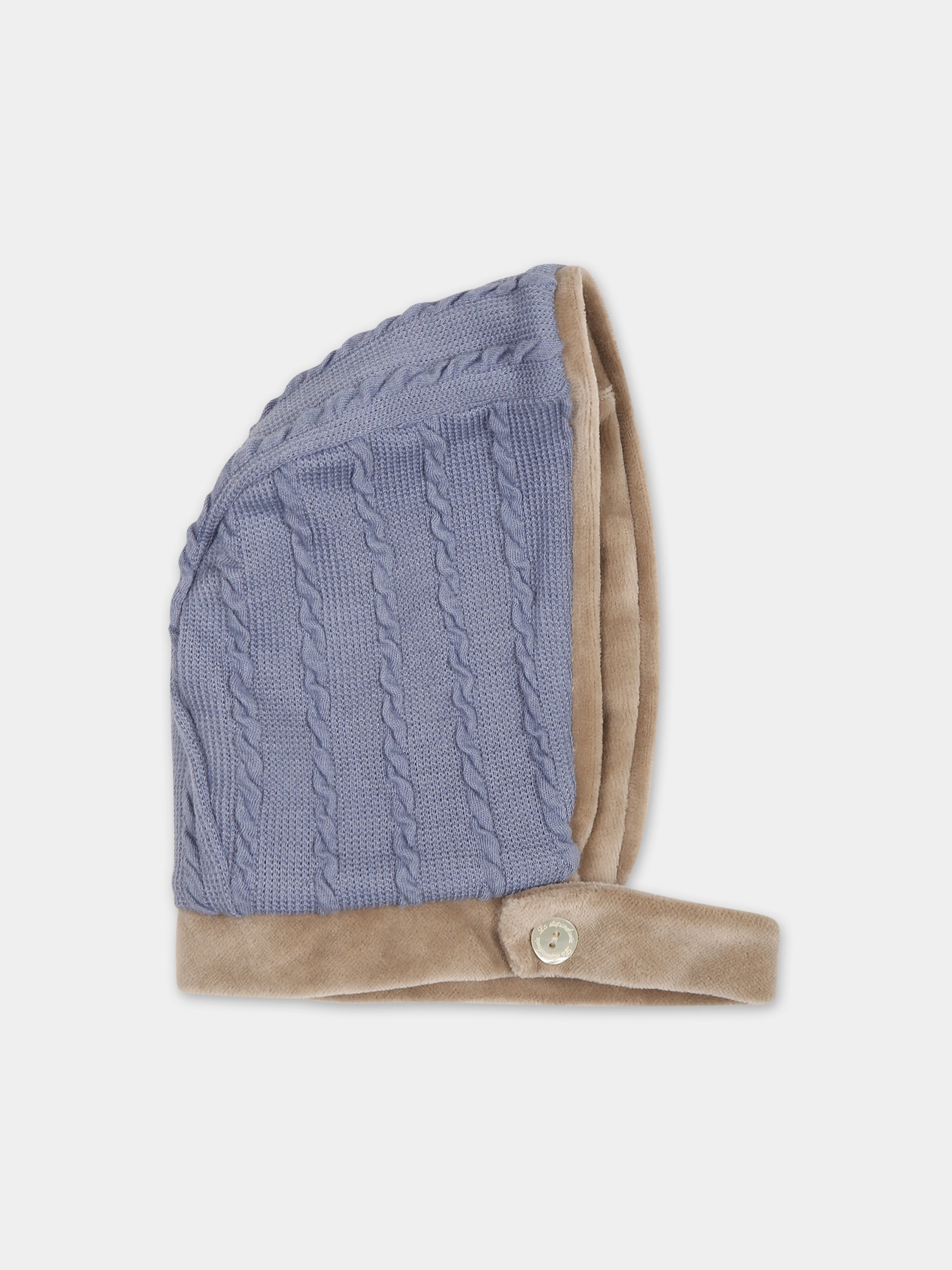 Cappello azzurro per neonato,La Stupenderia,TBCP00M16