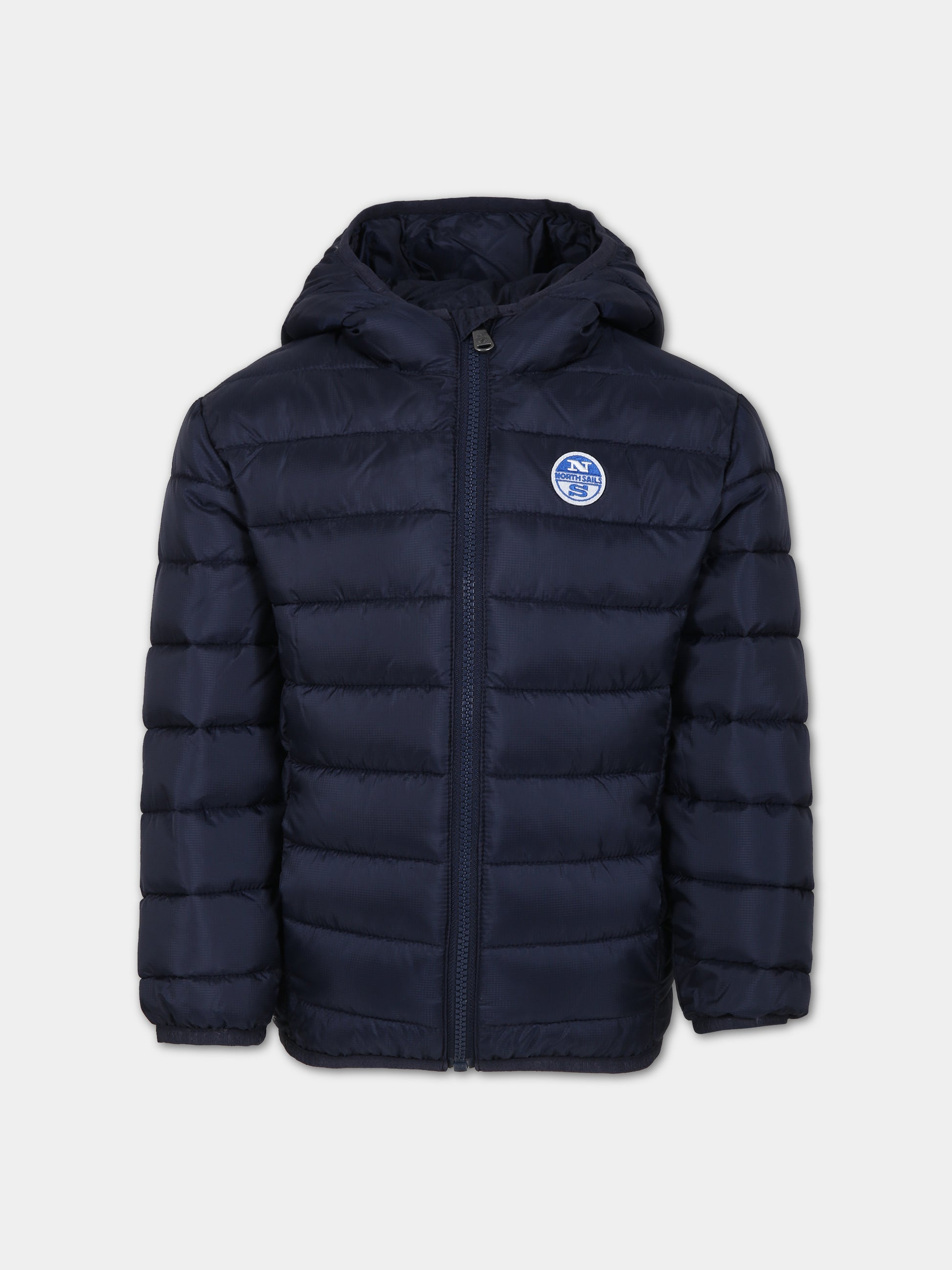 Piumino blu per bambino con logo,North Sails,701910 000 0802
