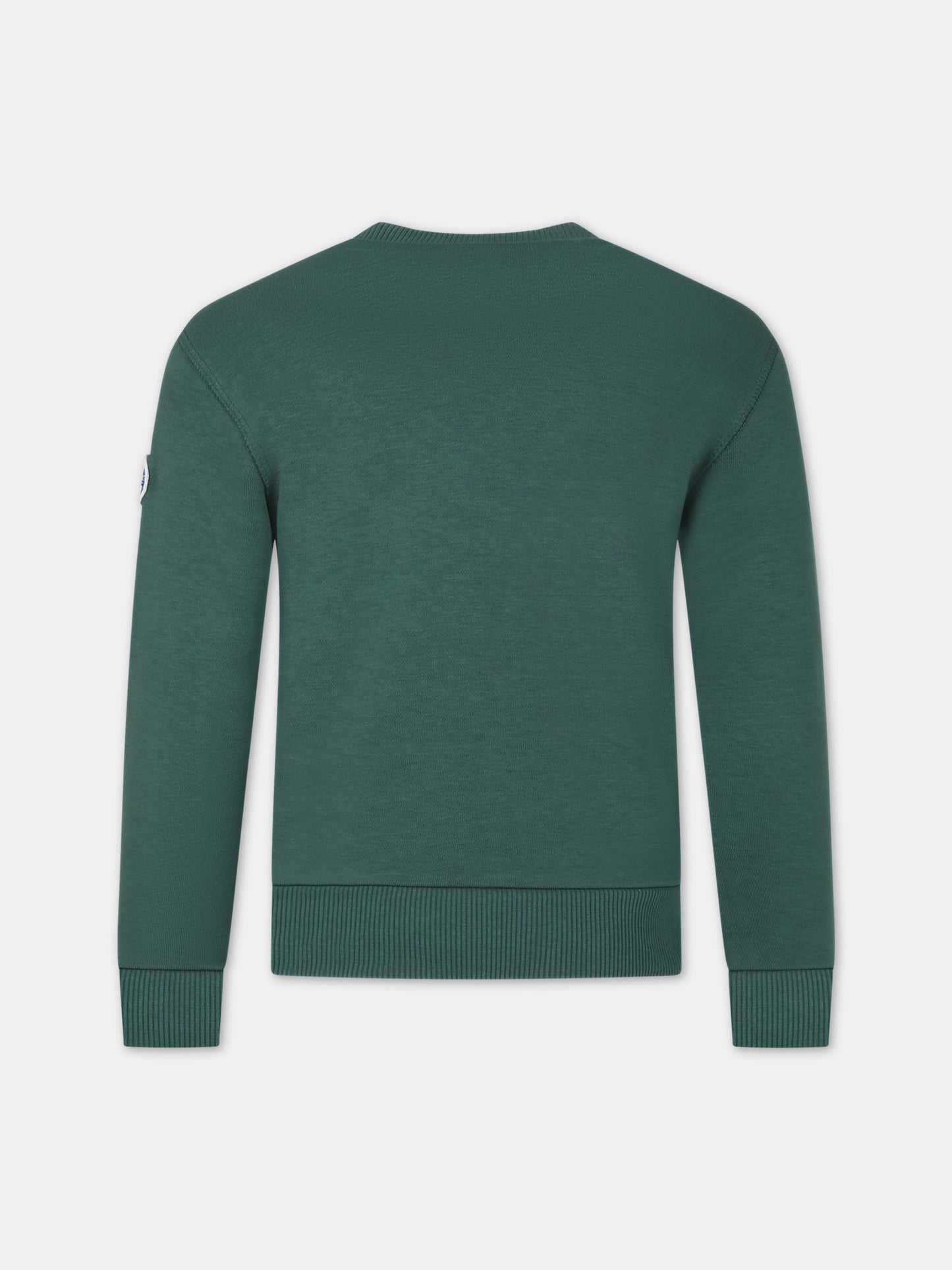 Felpa verde per bambino con logo,North Sails,794428 000 0403