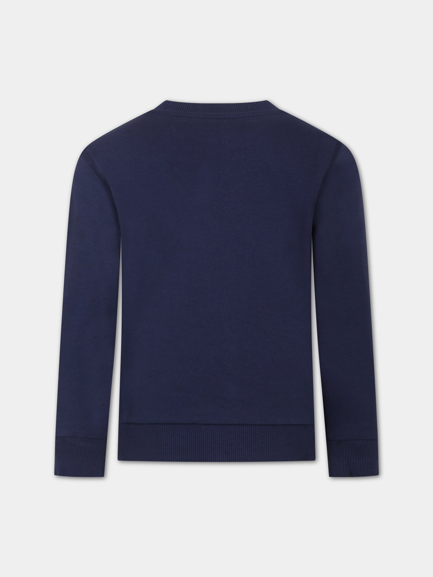 Felpa blu per bambino con patch logato,North Sails,794443 000 0802