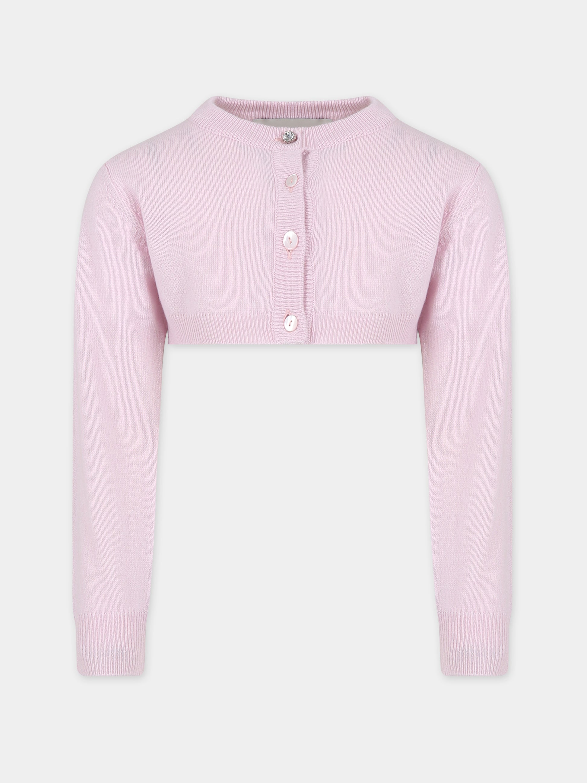 Cardigan rosa per bambina,Simonetta,ST9A80 W0052 578