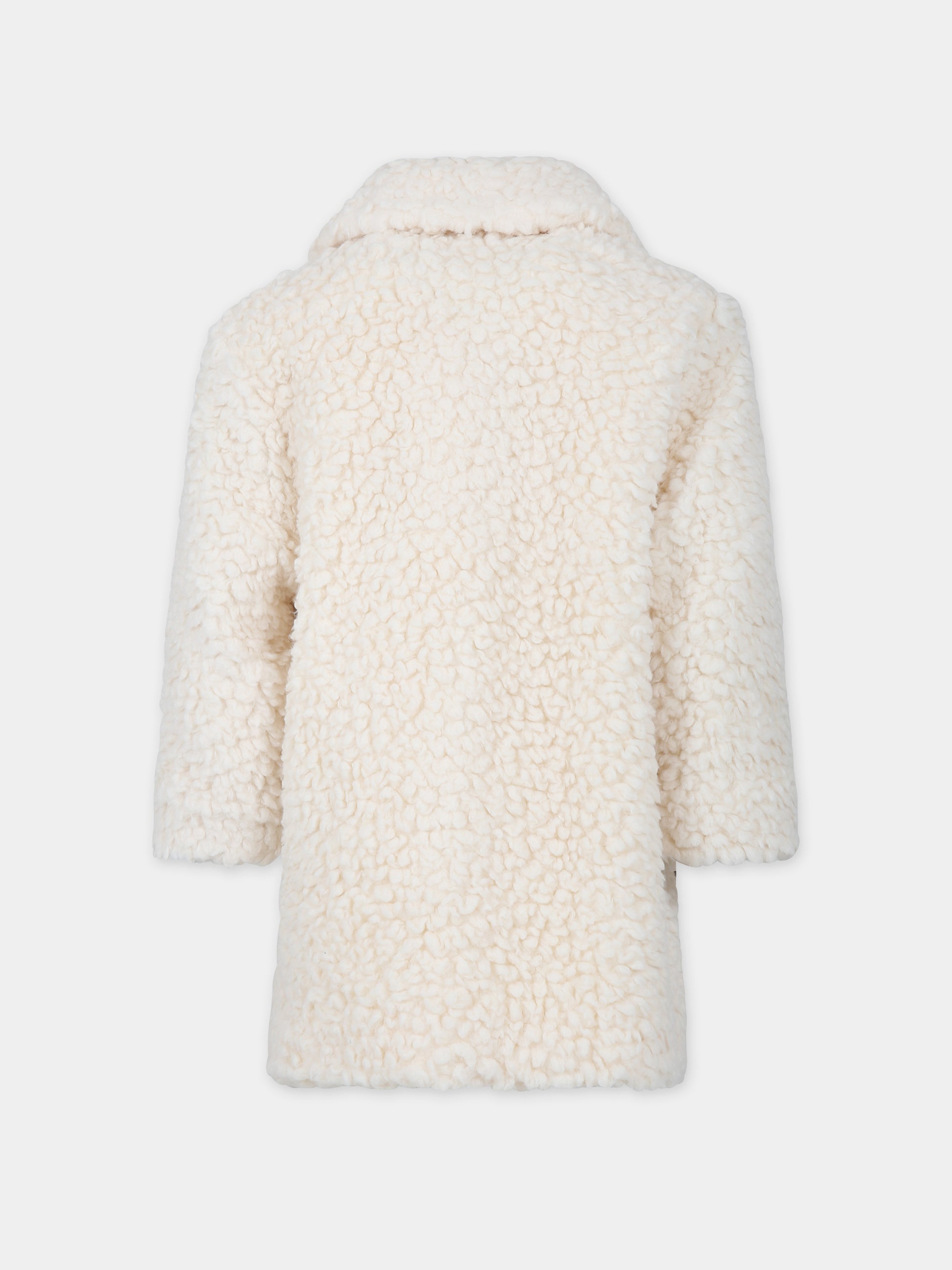 Ecopelliccia avorio per bambina,Simonetta,ST2A70 U0099 102