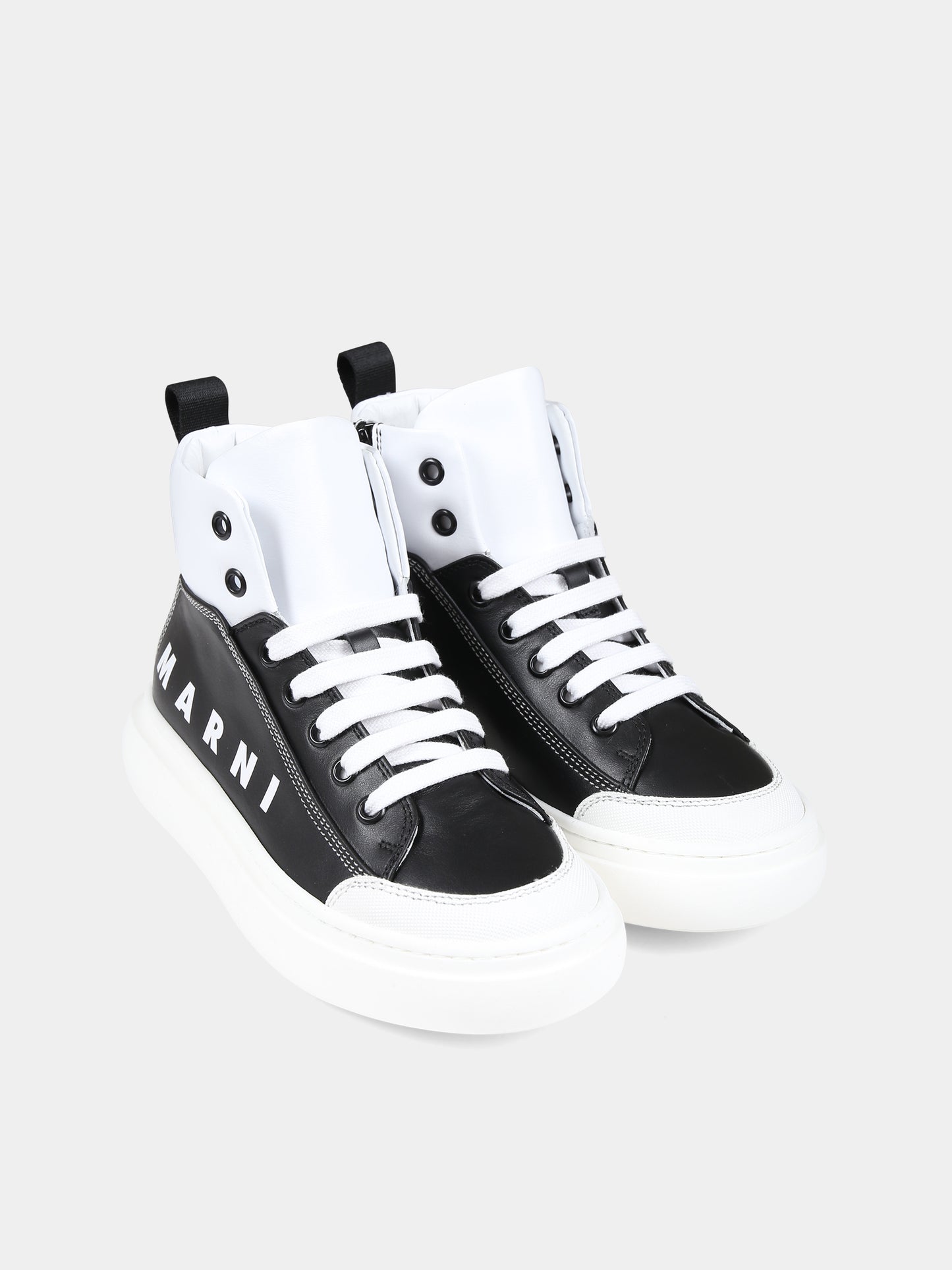 Sneakers nere per bambini con logo,Marni Kids,75345 1