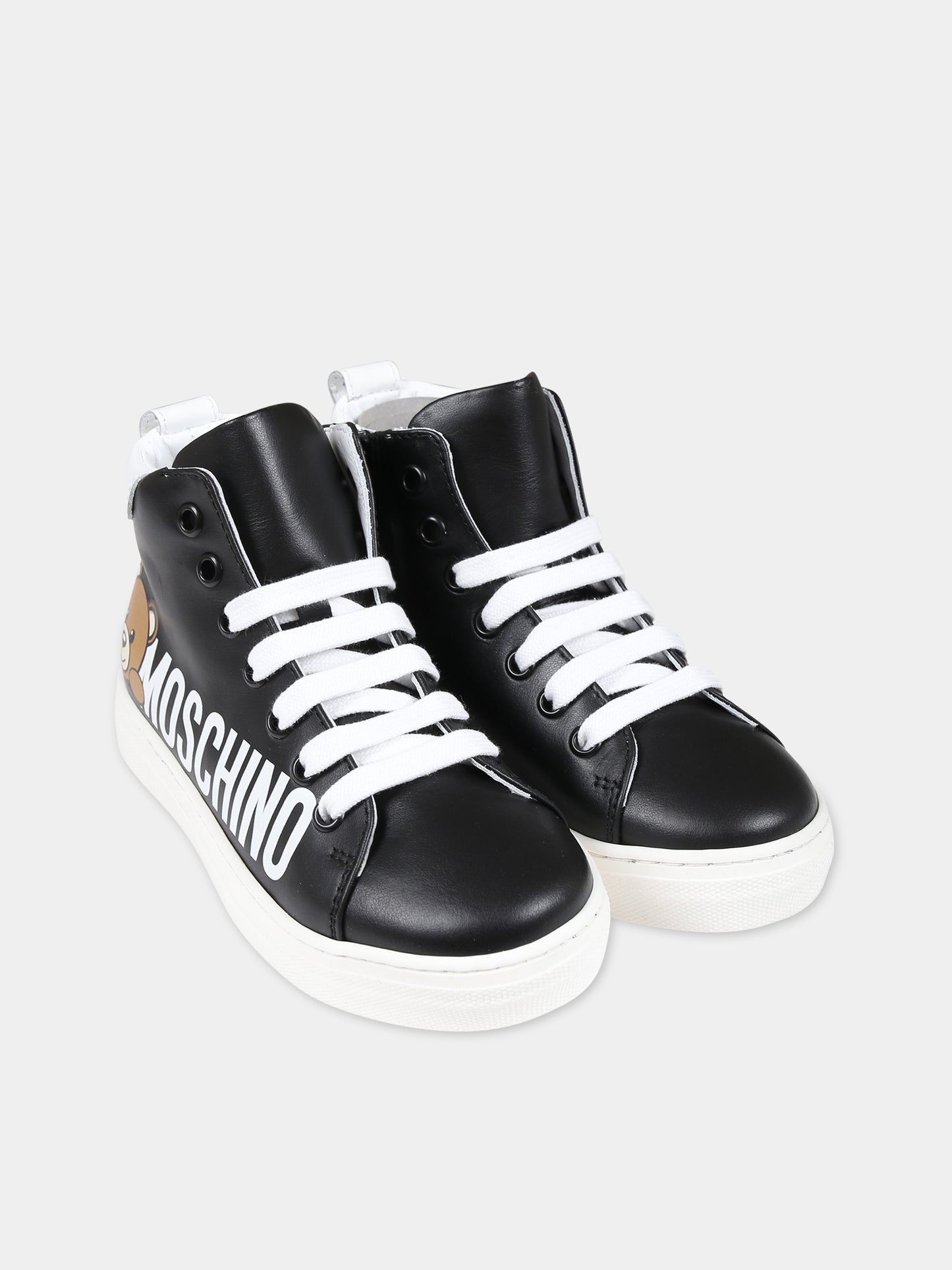 Sneakers nere per bambini con Teddy Bear,Moschino Kids,75970 1