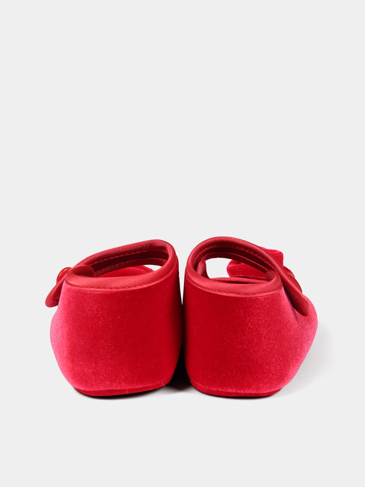 Ballerine rosse per neonata con rosa,Monnalisa,39B015 2908 0043