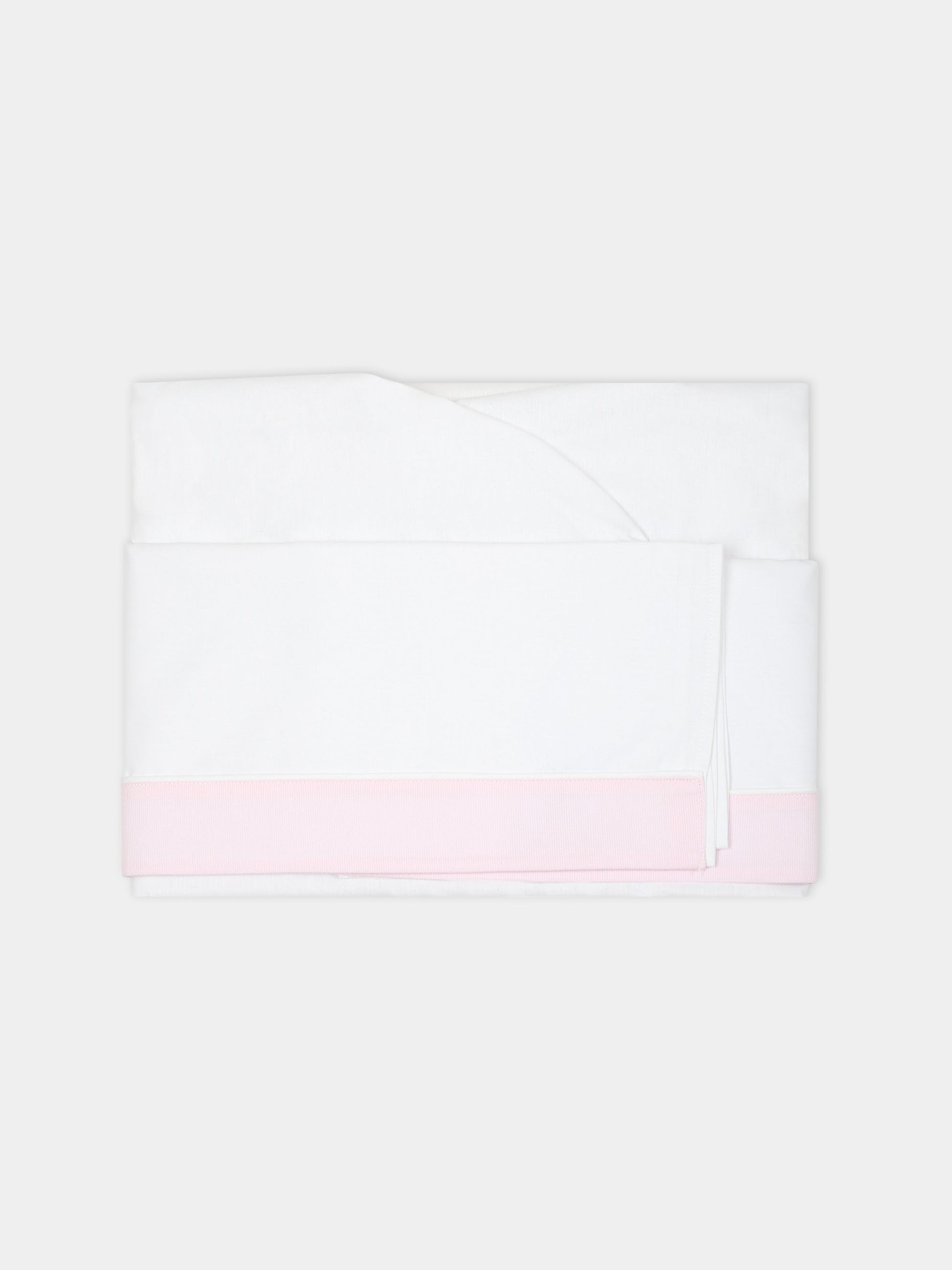 Set bianco per neonata con logo e orsetti,Monnalisa,35B015 2074 0001