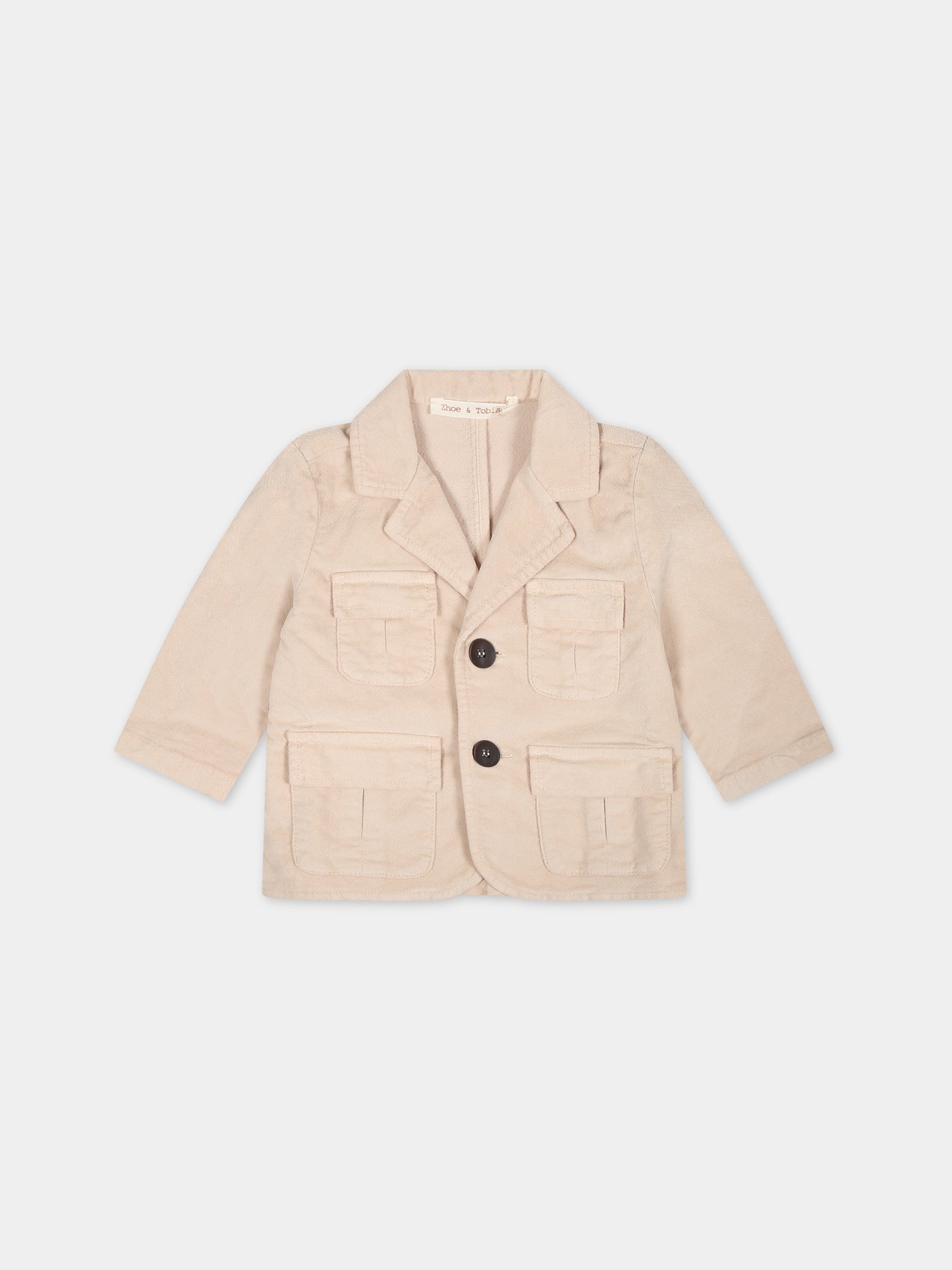 Giacca avorio per neonato,Zhoe & Tobiah,PJS14 45 BB