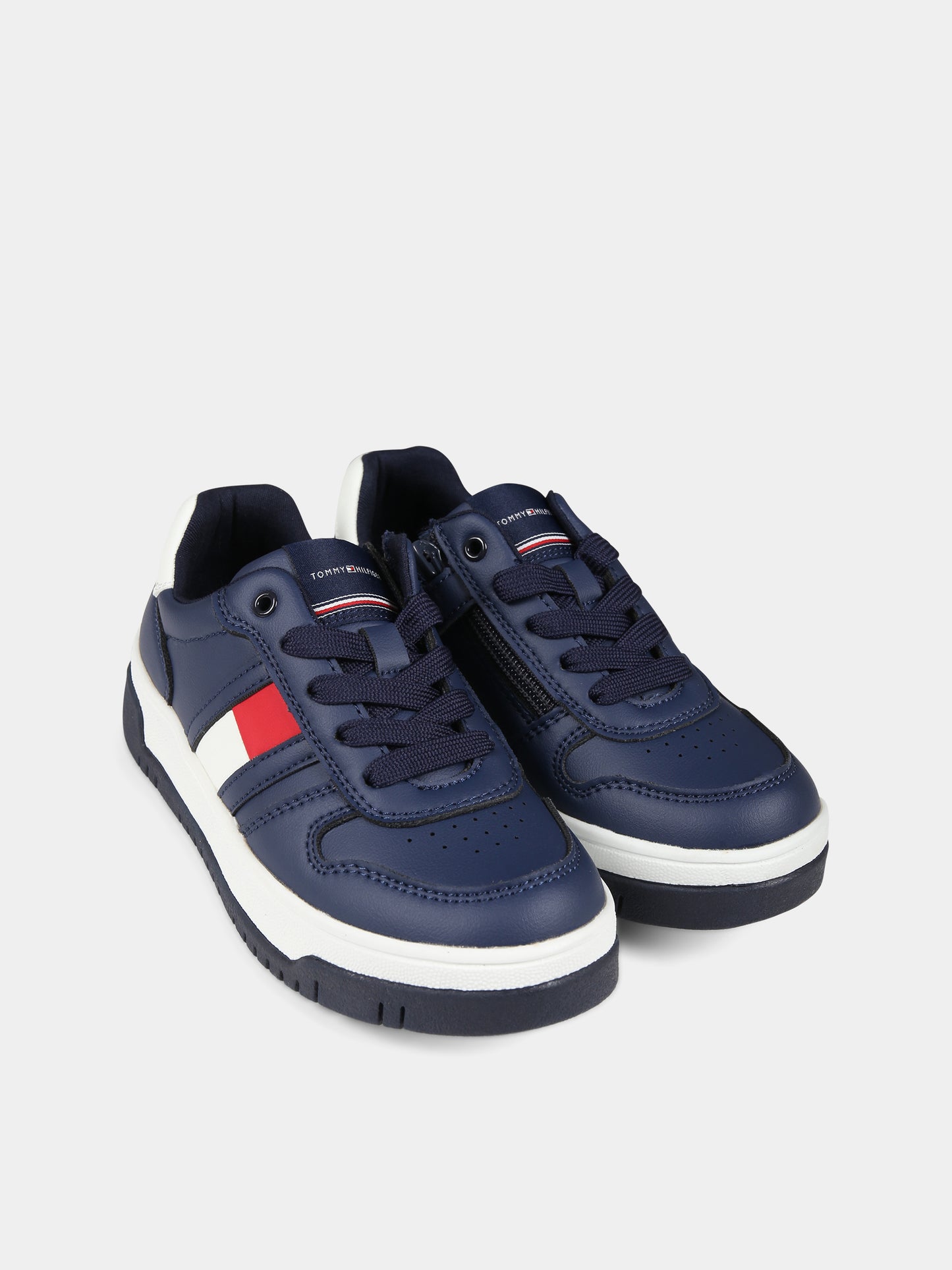 Sneakers blu per bambino con logo,Tommy Hilfiger Junior,T3X9 33115 1355A474