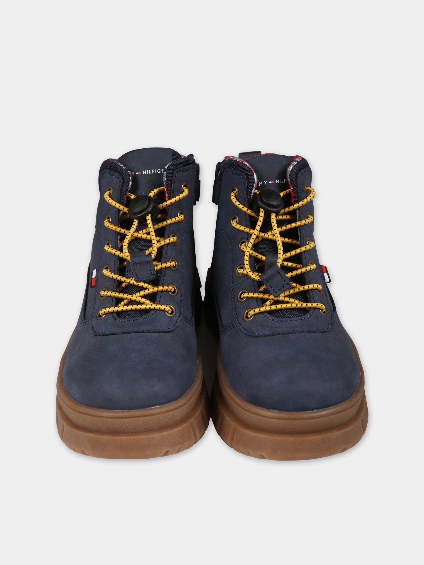 Stivaletti blu per bambino con logo,Tommy Hilfiger Junior,T3B5 33156 0316800