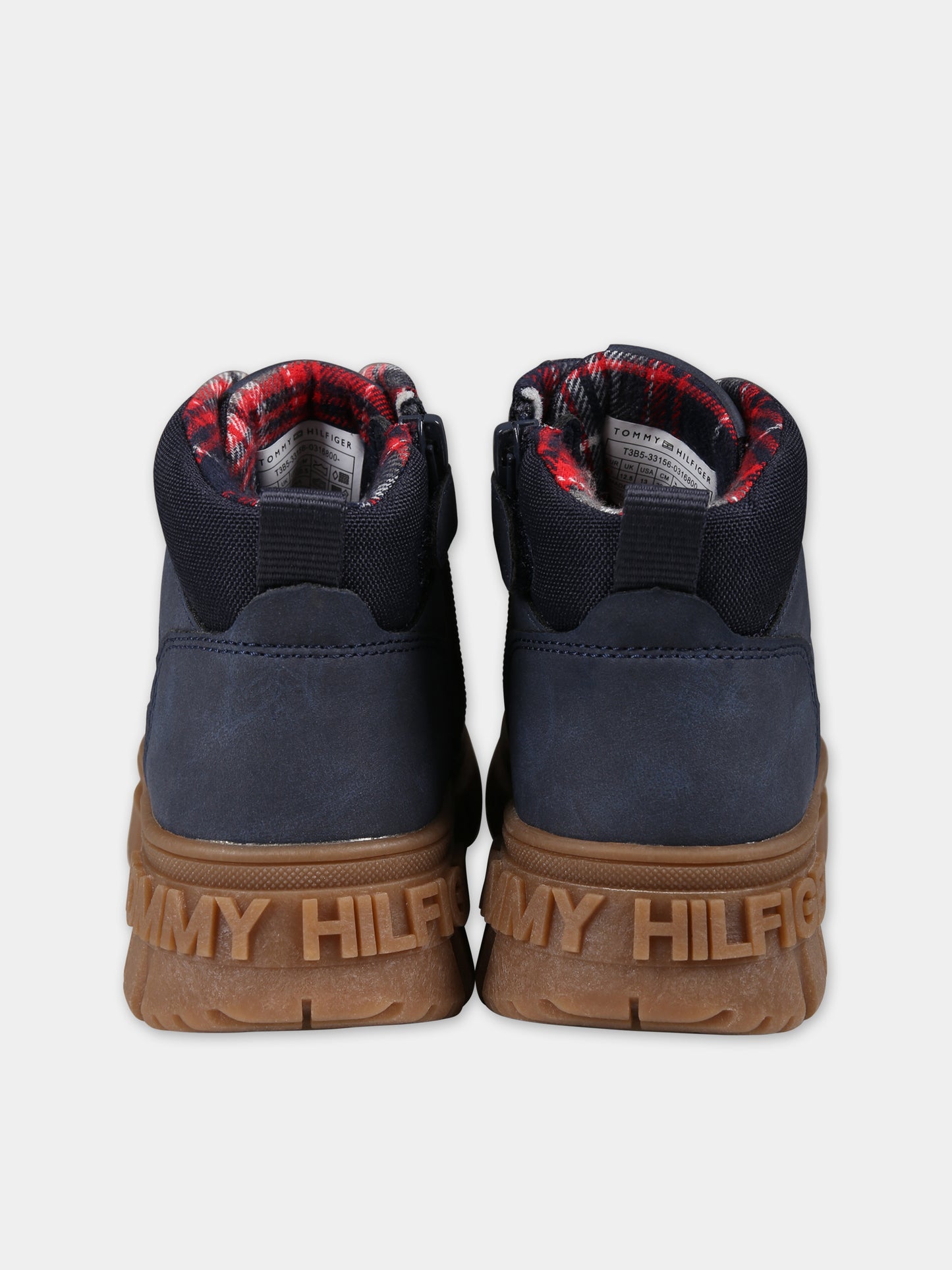 Stivaletti blu per bambino con logo,Tommy Hilfiger Junior,T3B5 33156 0316800