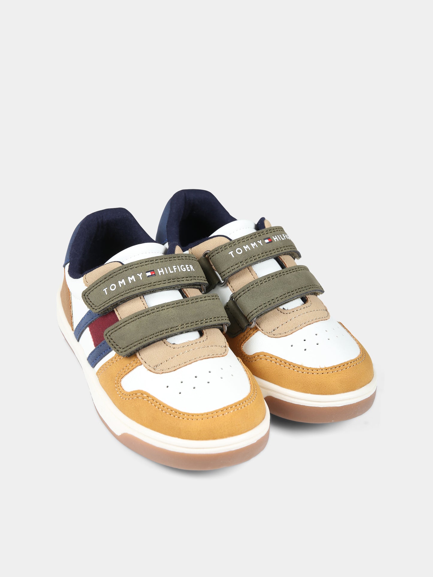 Sneakers bianche per bambino con logo,Tommy Hilfiger Junior,T1B9 33099 1269A330