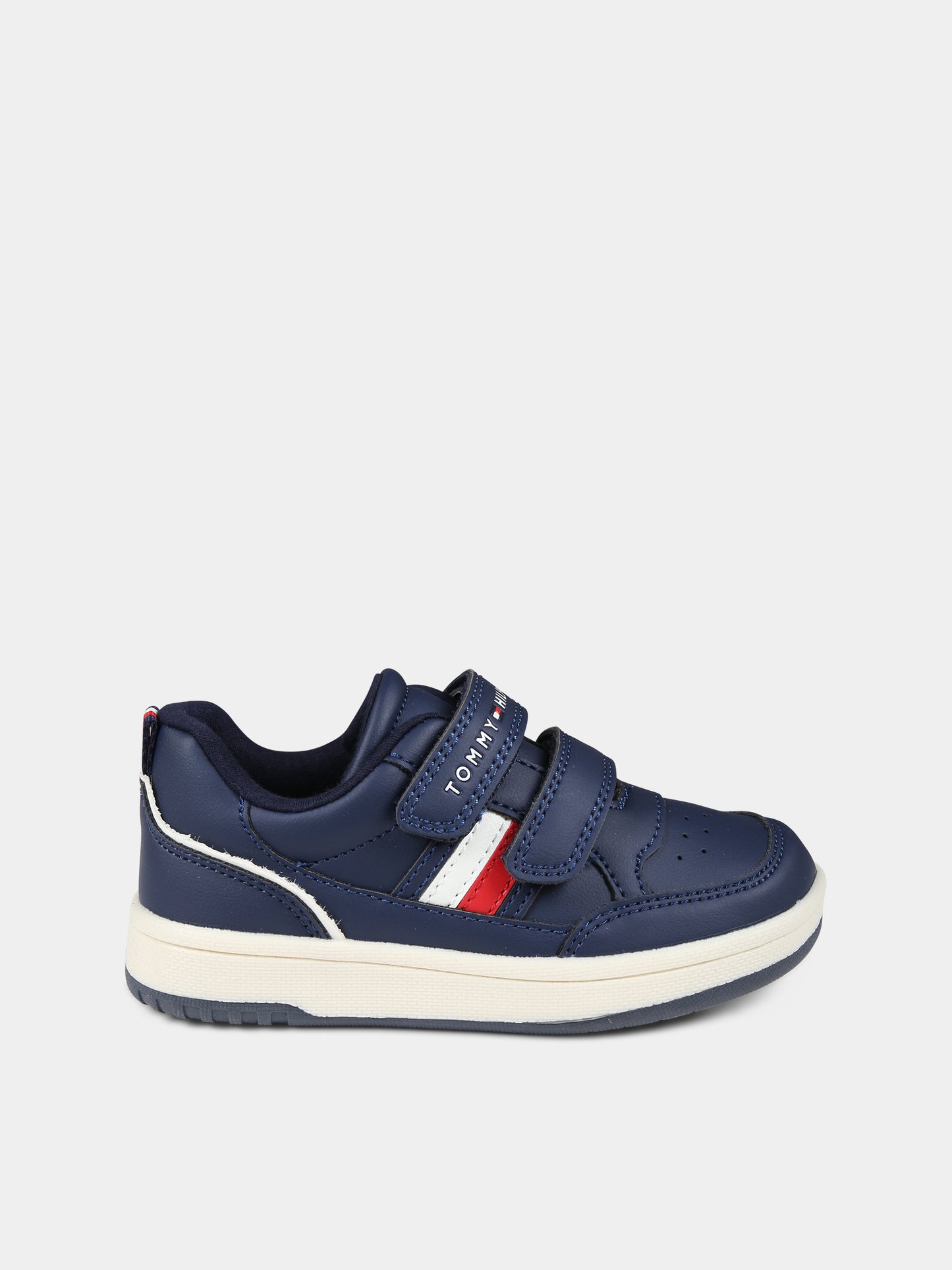 Sneakers blu per bambino con logo,Tommy Hilfiger Junior,T3B9 33101 1355800