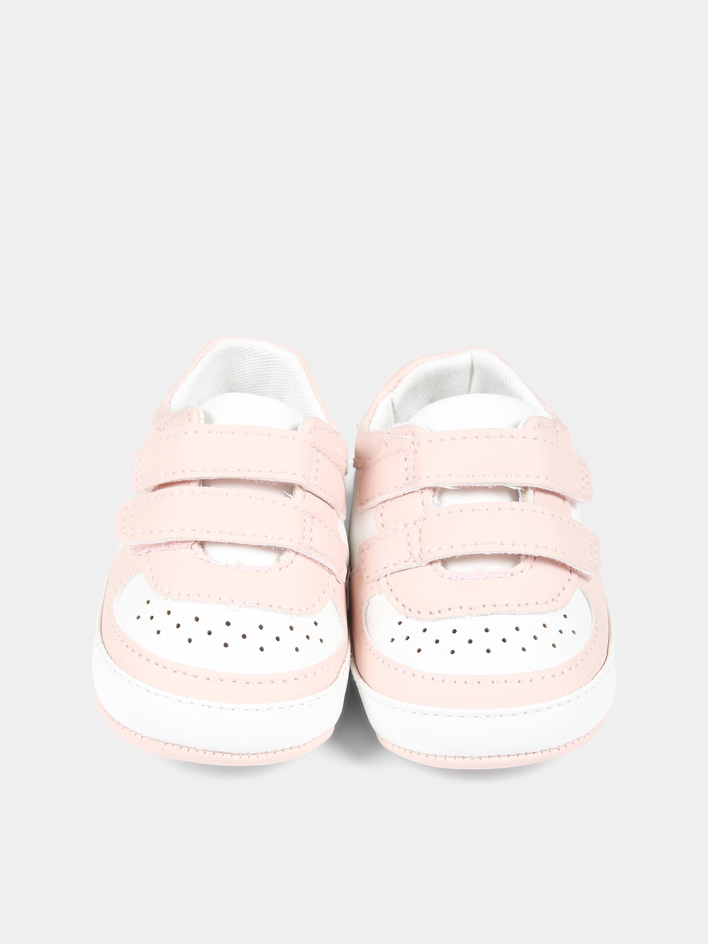 Sneakers rosa per neonata con logo,Calvin Klein Kids,V0A4 80650 1433A477