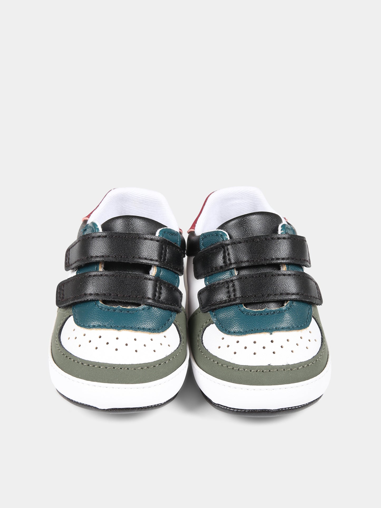 Sneakers bianche per neonato con logo,Calvin Klein Kids,V0B4 80716 1433Y913