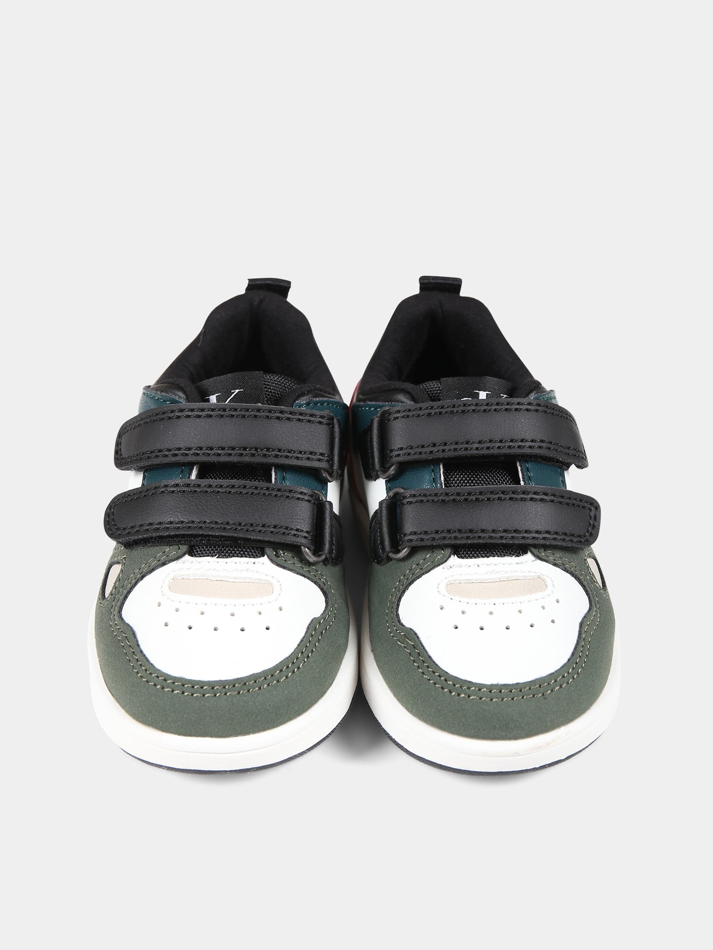 Sneakers bianche per bambino con logo,Calvin Klein Kids,V1B9 80720 1269Y913