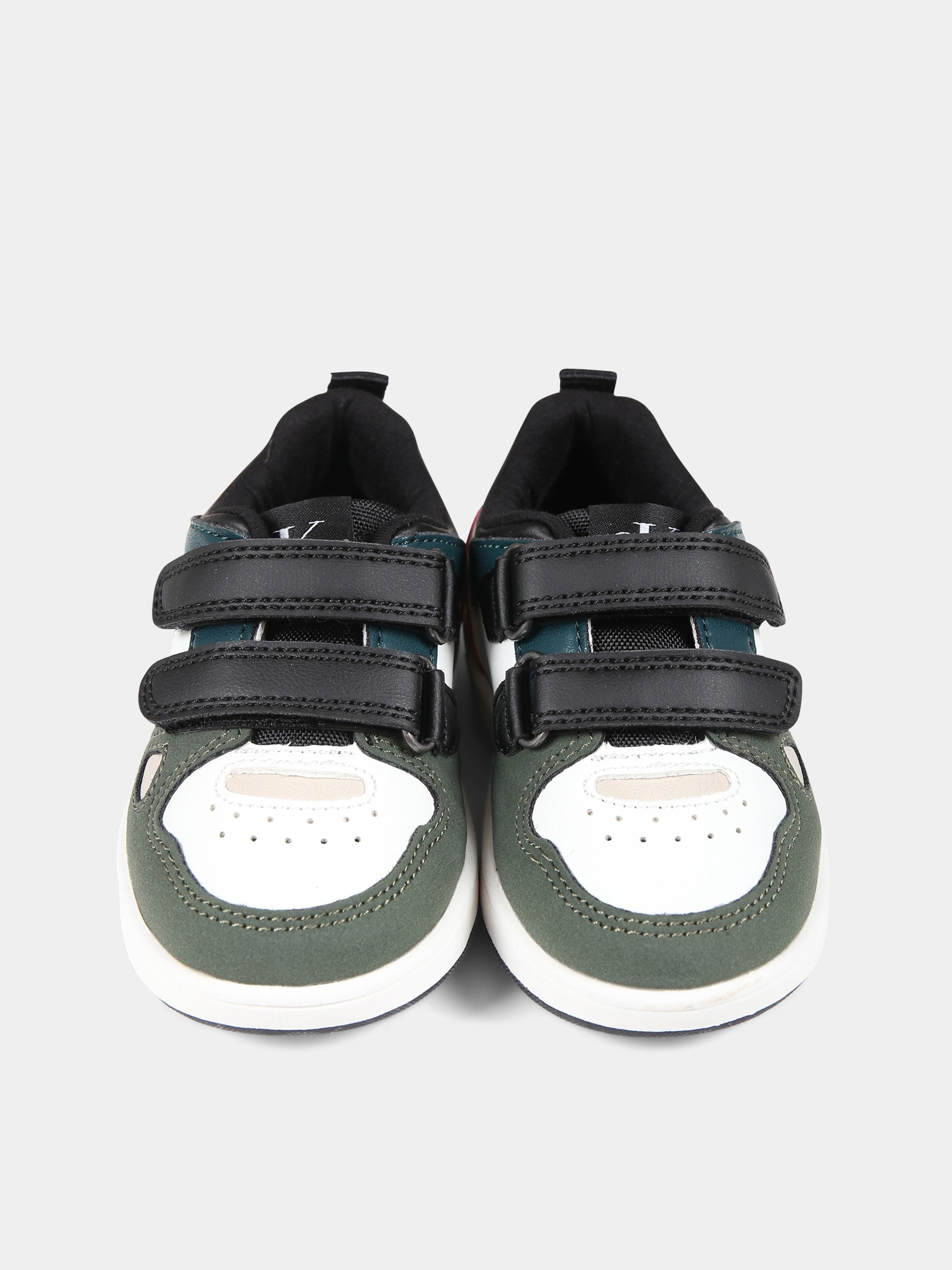 Sneakers bianche per bambino con logo,Calvin Klein Kids,V1B9 80720 1269Y913