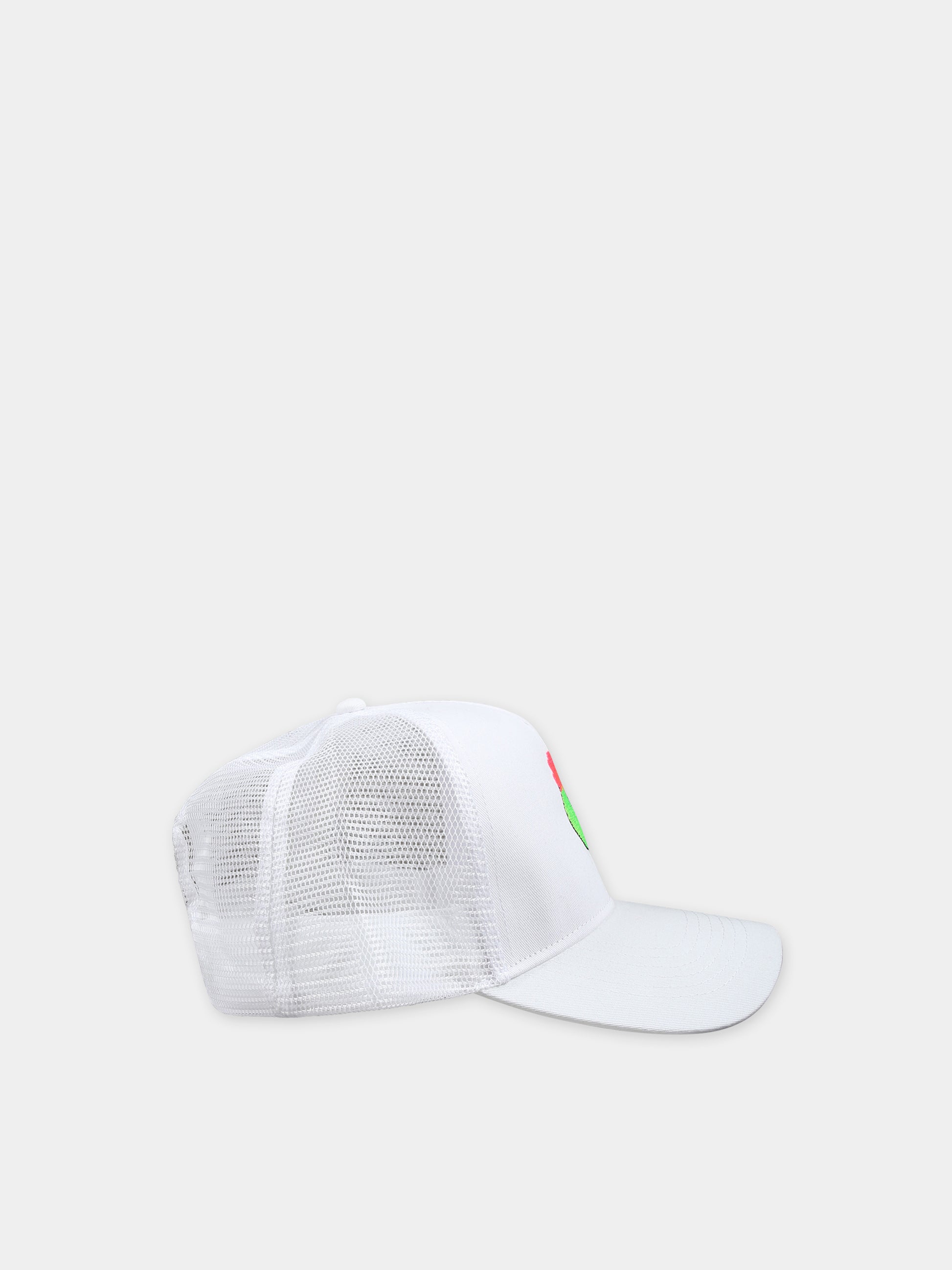 Cappello bianco per bambina con ricamo,Caroline Bosmans,AW23 9102 1000