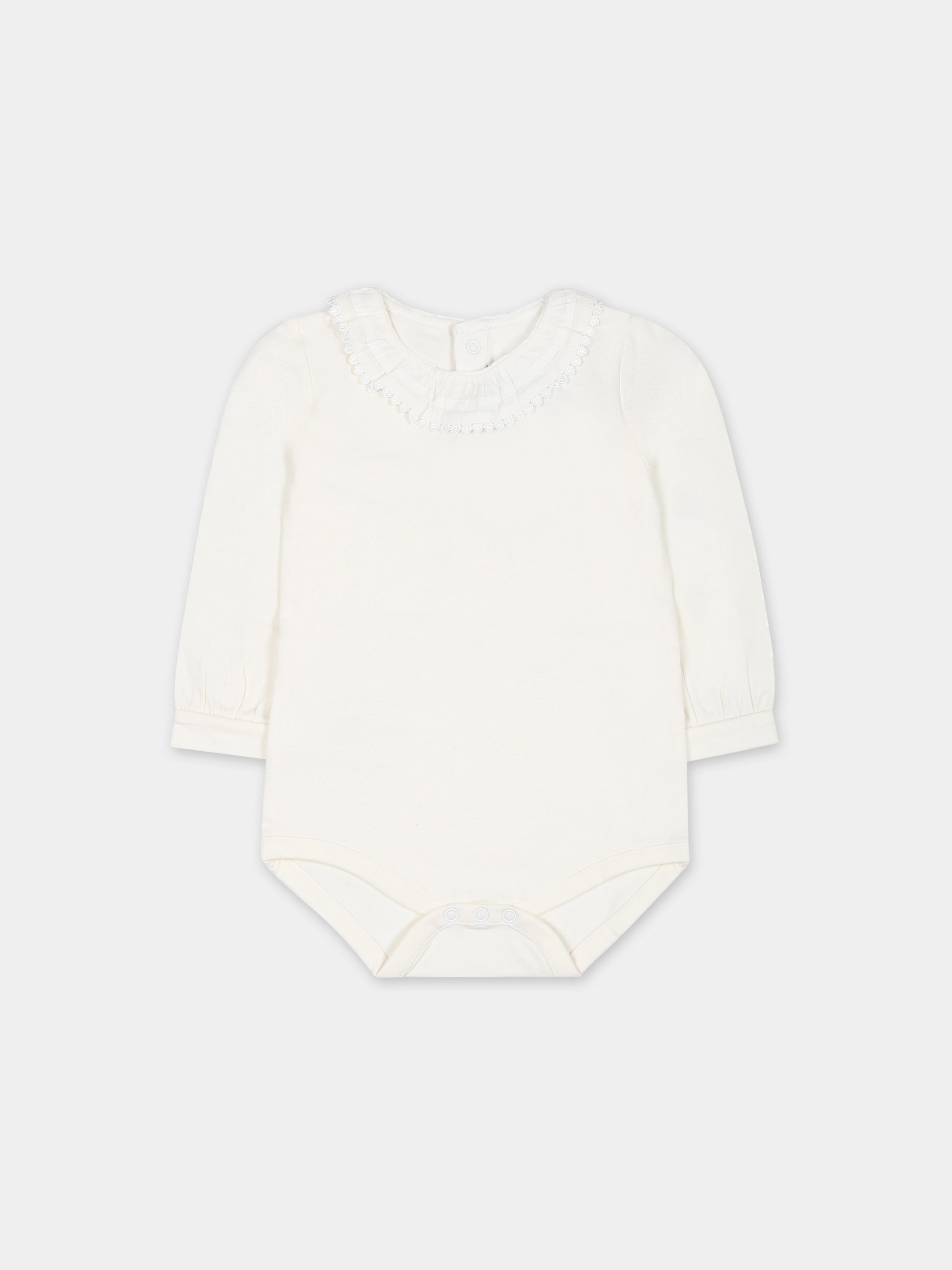 Body avorio per neonata con rouche,Mayoral,125 022