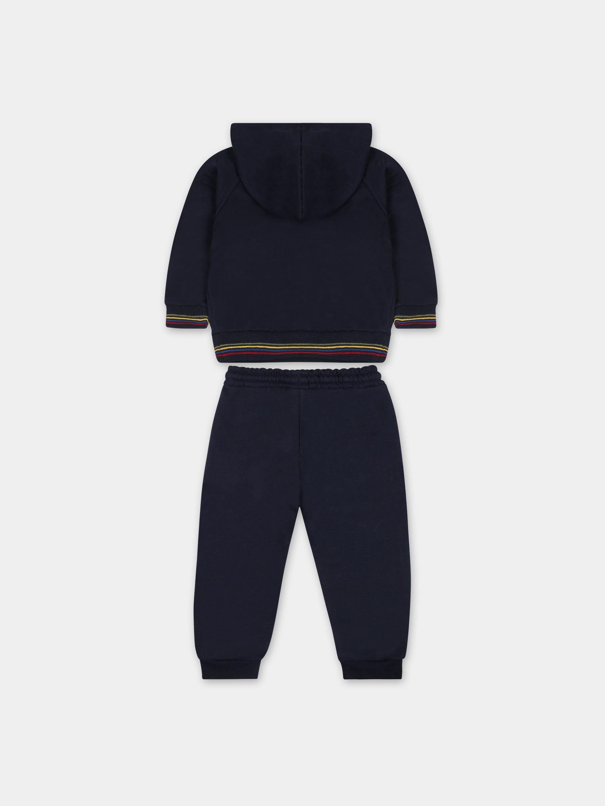 Completo blu per neonato con stampa cane,Mayoral,2877 074