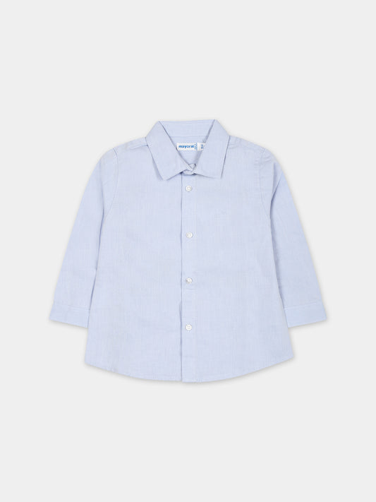 Camicia celeste per neonato con monogramma,Mayoral,124 025