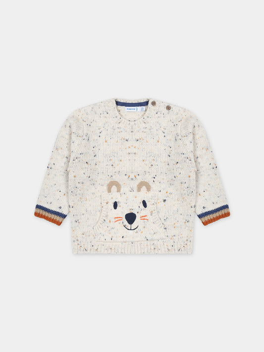 Maglione avorio per neonato,Mayoral,2319 077