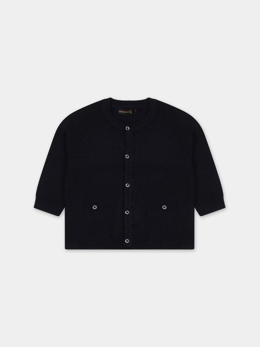 Cardigan blu per neonato,Mayoral,2324 090