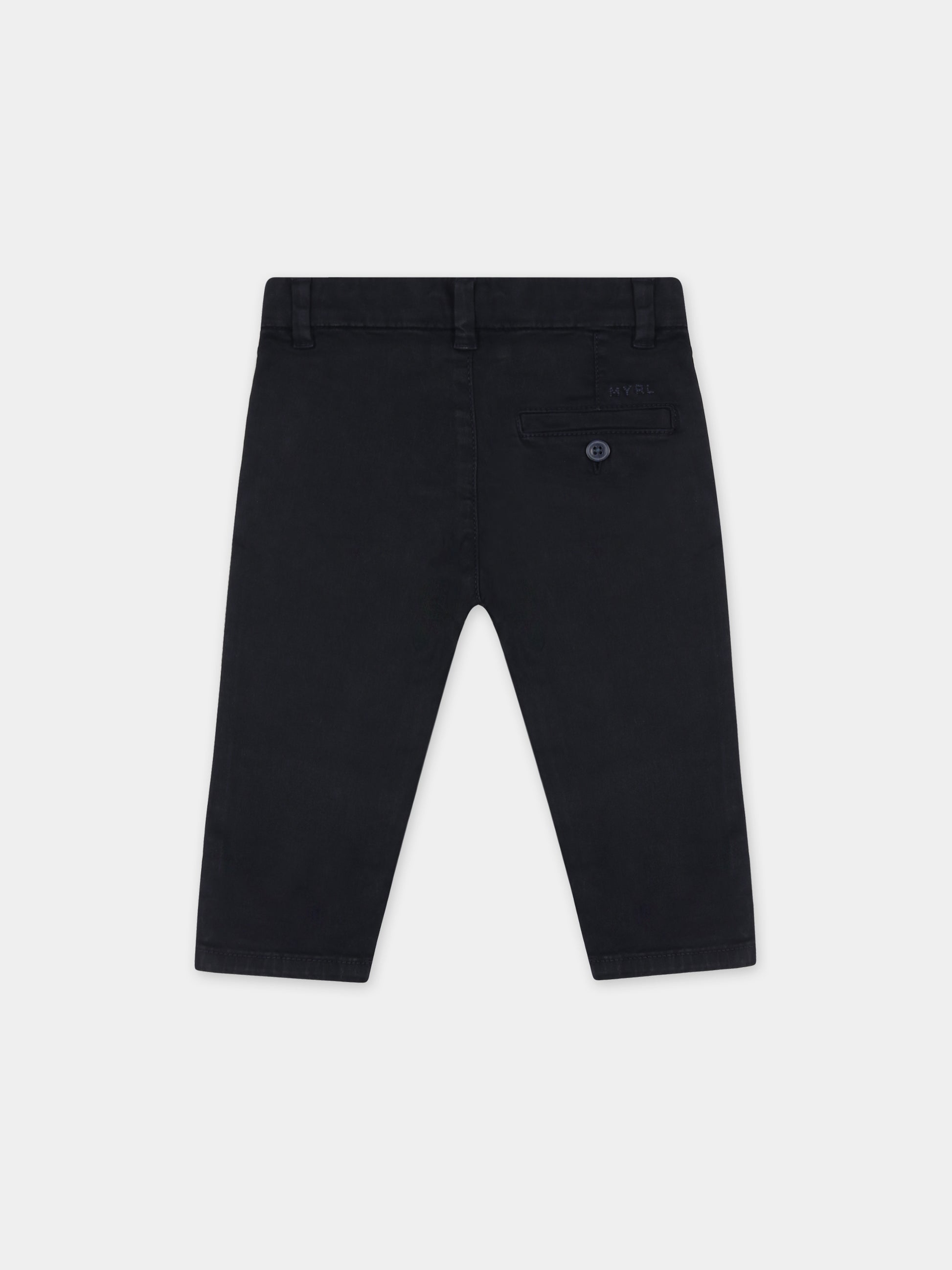 Pantaloni blu per neonato con logo,Mayoral,521 047